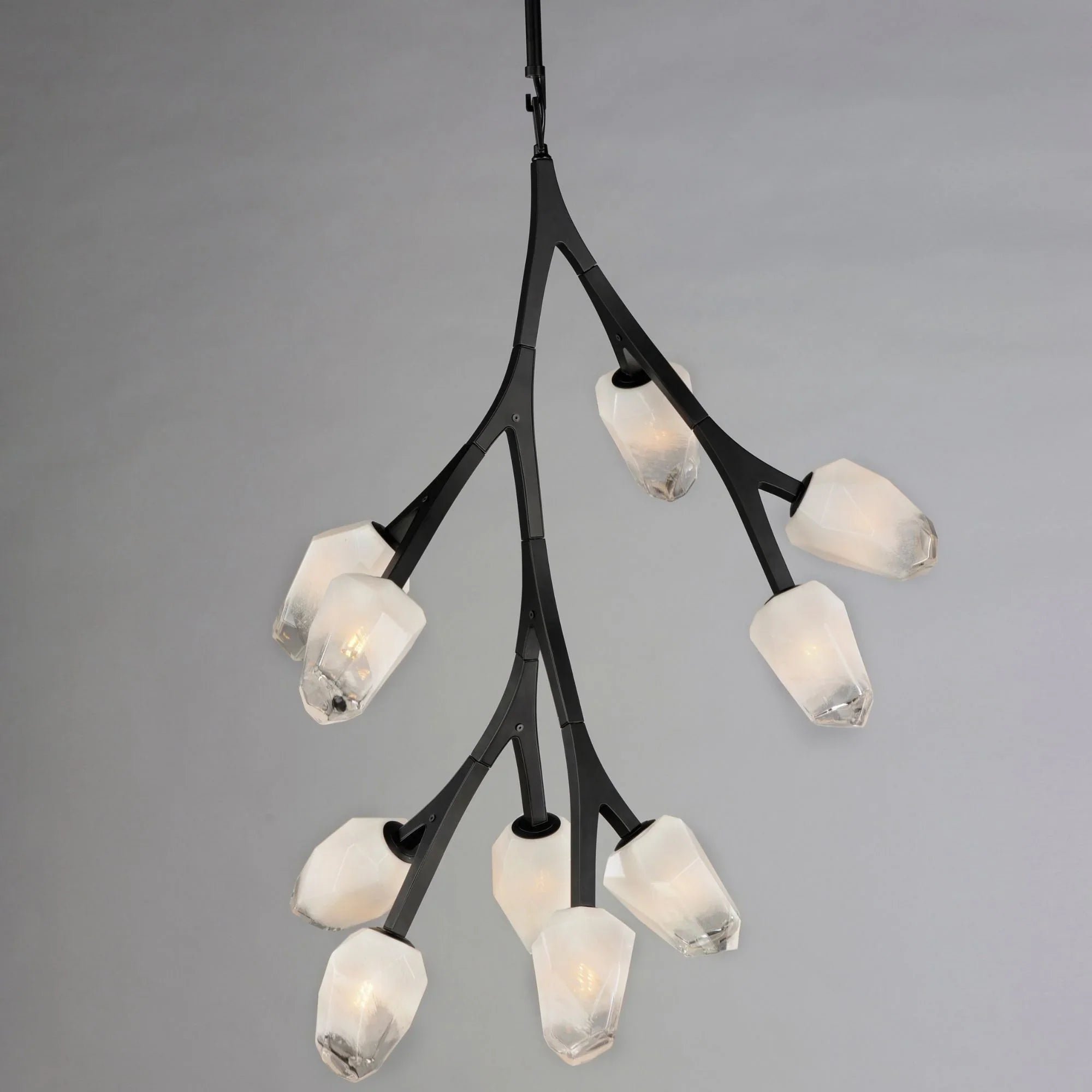 Blossom 25" 10-Light LED Pendant, Black Finish