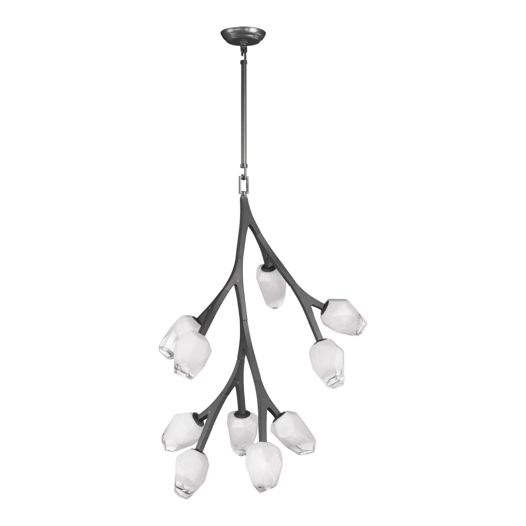 Blossom 25" 10-Light LED Pendant, Black Finish
