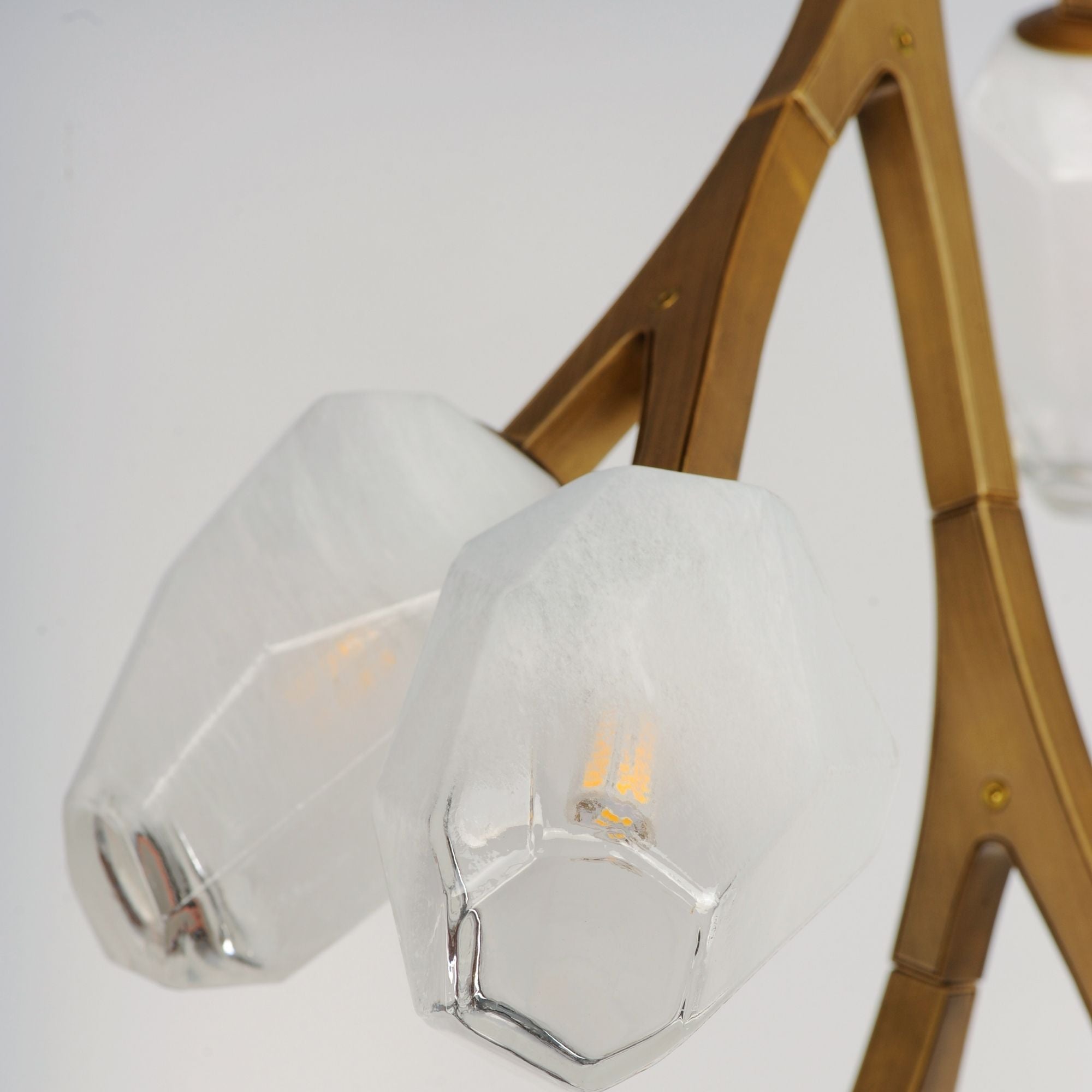 Blossom 25" 10-Light LED Pendant, Natural Aged Brass Finish