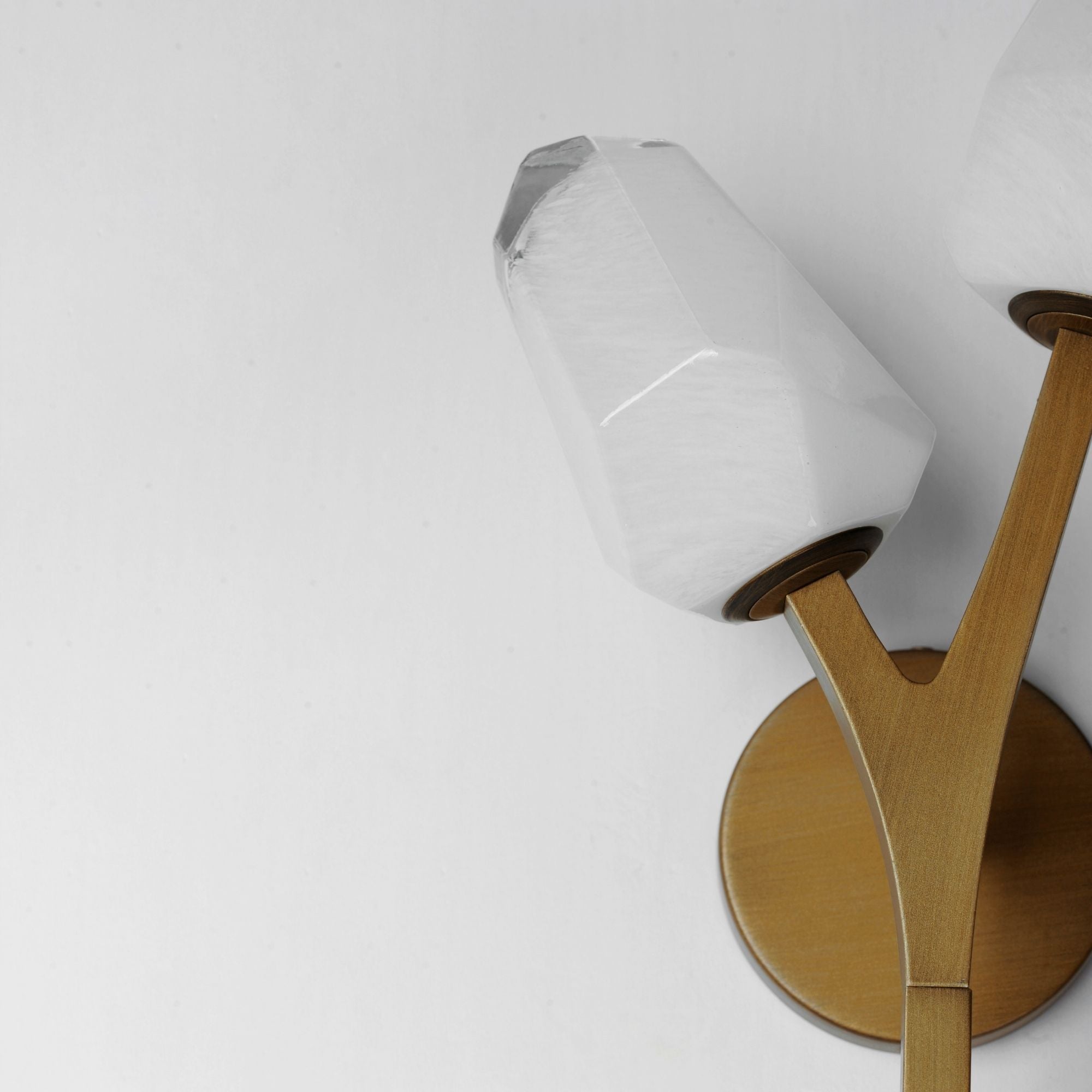 Blossom 19" 2-Light LED Wall Sconce, Natural Aged Brass Finish