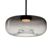 Bombona 16" x 7" LED Pendant, Black Finish
