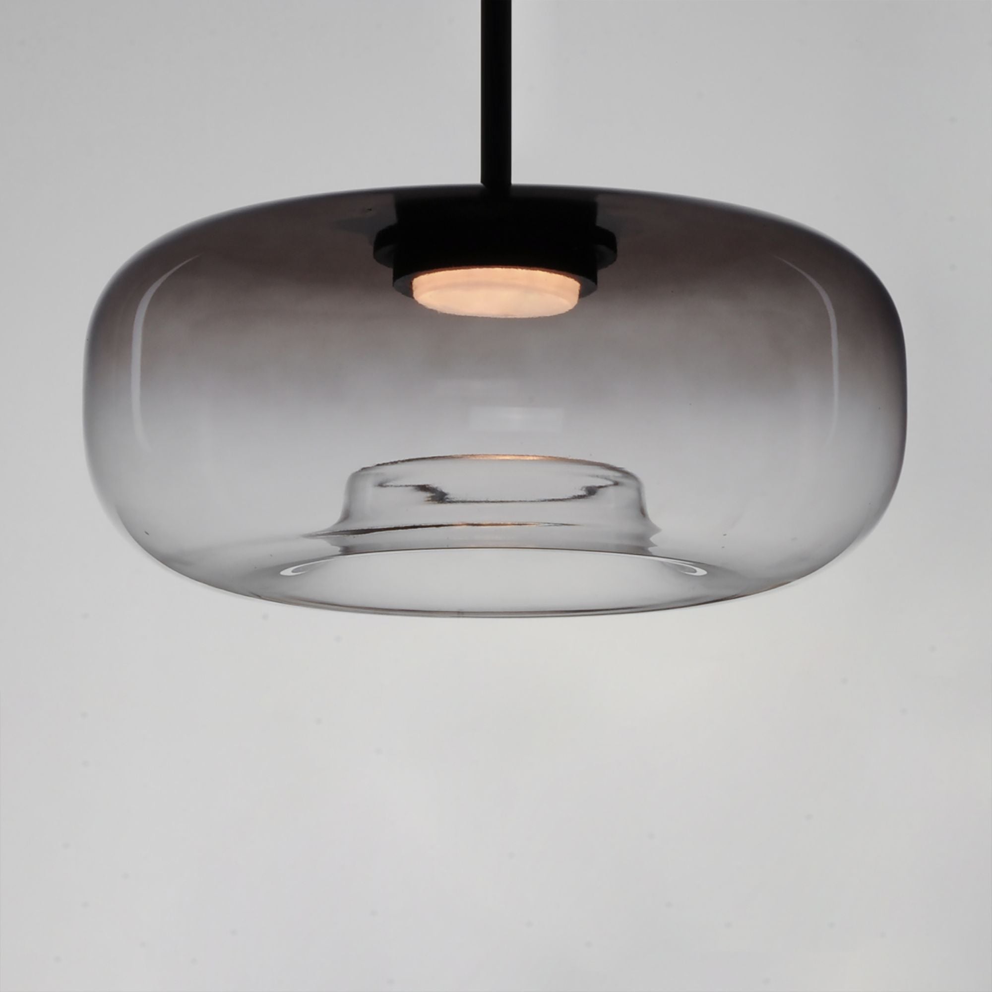 Bombona 16" x 7" LED Pendant, Black Finish
