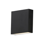 Brik 5" LED Outdoor Wall Sconce, 120V, Black Finish
