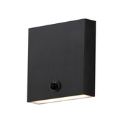 Brik 6" LED Outdoor Wall Sconce with Motion Sensor Photocell, 120-277V, Black Finish
