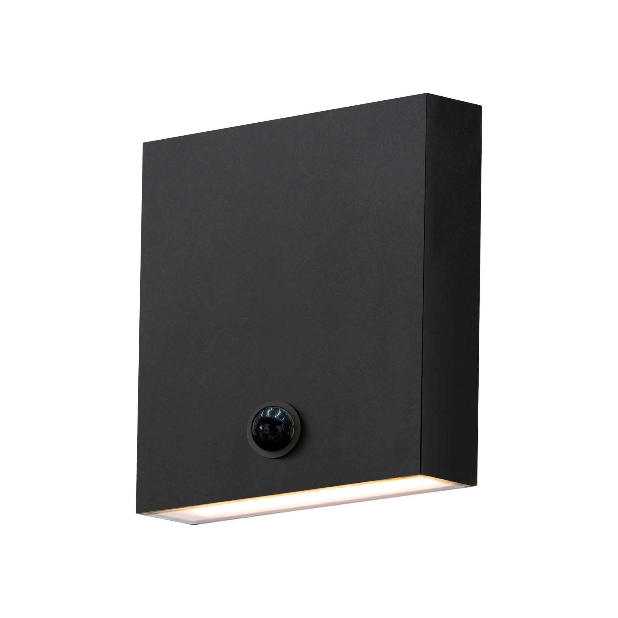 Brik 6" LED Outdoor Wall Sconce with Motion Sensor Photocell, 120-277V, Black Finish
