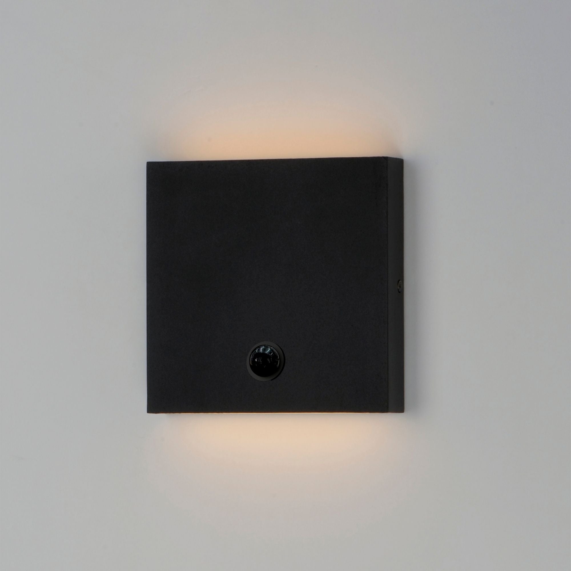 Brik 6" LED Outdoor Wall Sconce with Motion Sensor Photocell, 120-277V, Black Finish