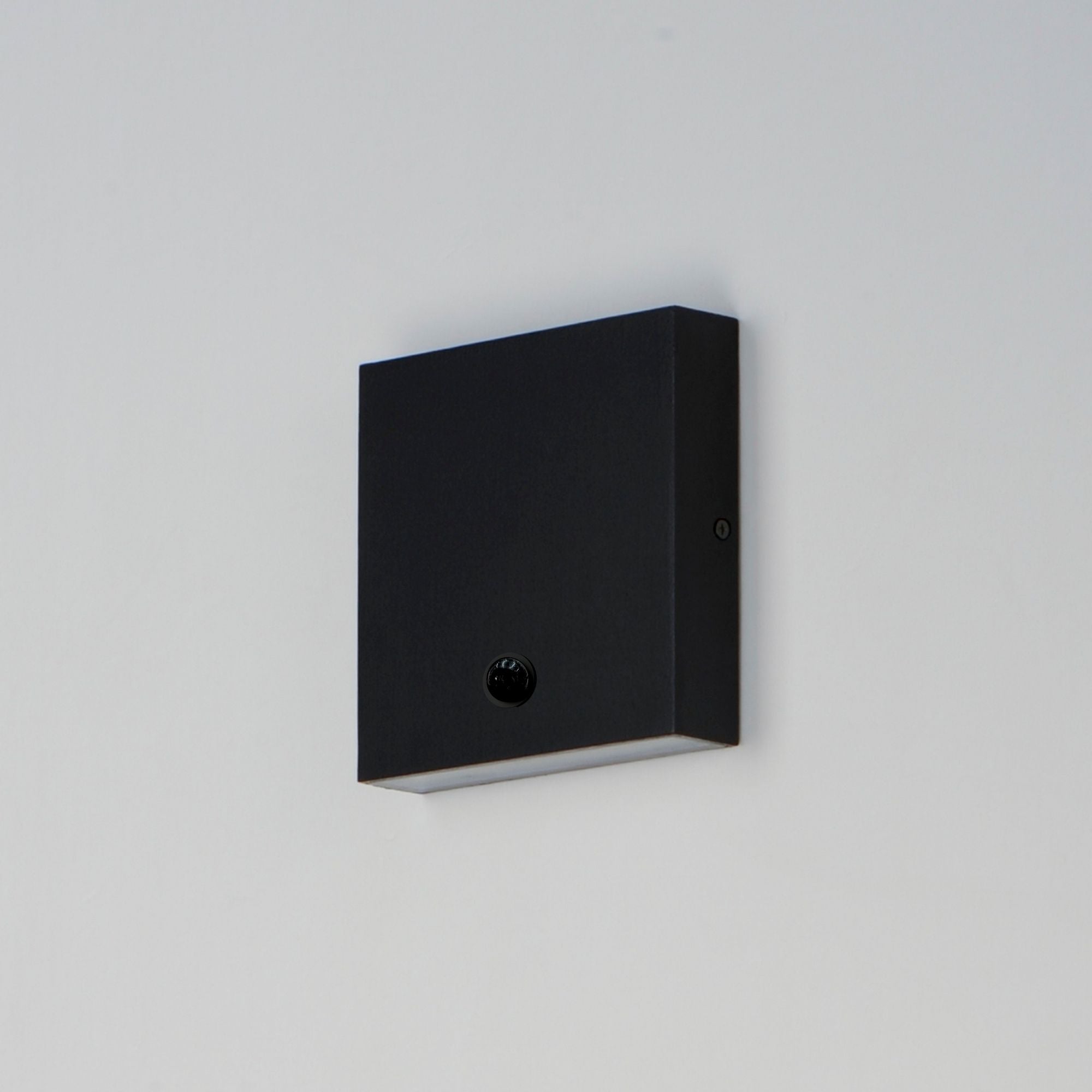 Brik 6" LED Outdoor Wall Sconce with Motion Sensor Photocell, 120-277V, Black Finish