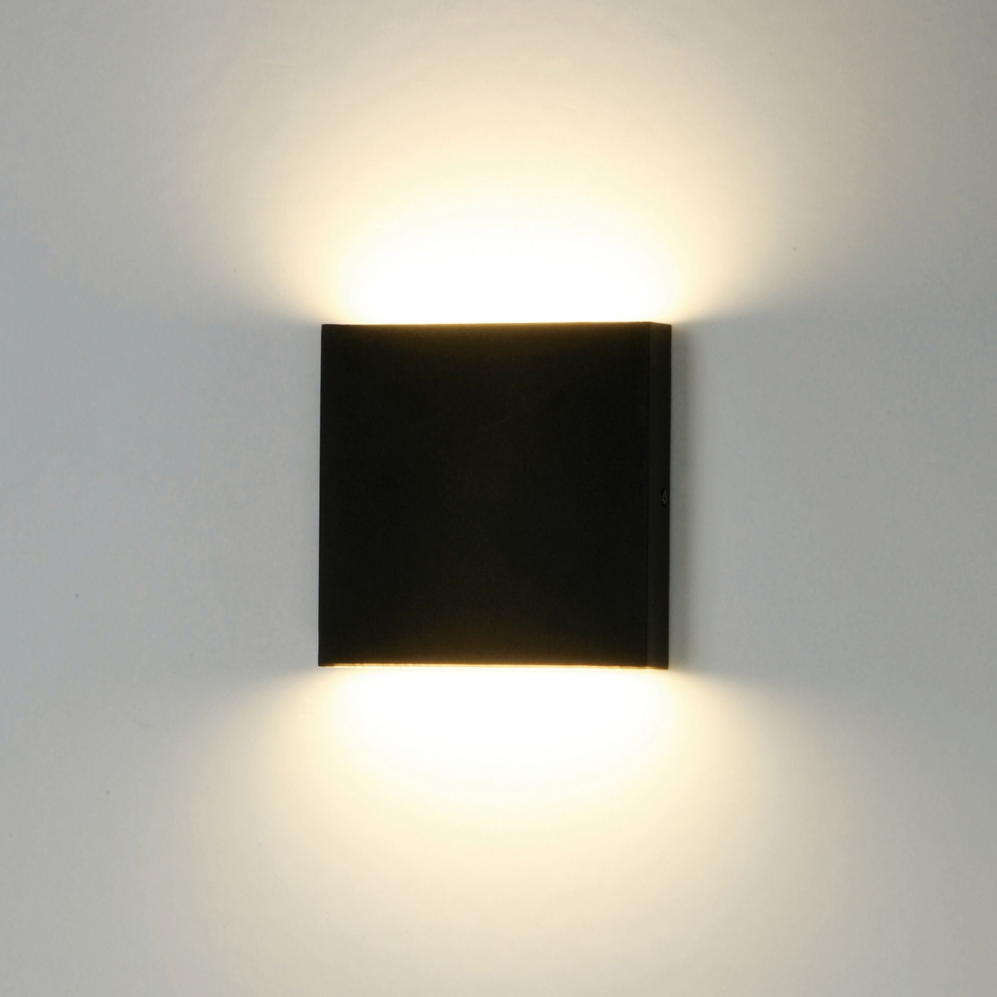 Brik 6" LED Outdoor Wall Sconce, 120V, Black Finish