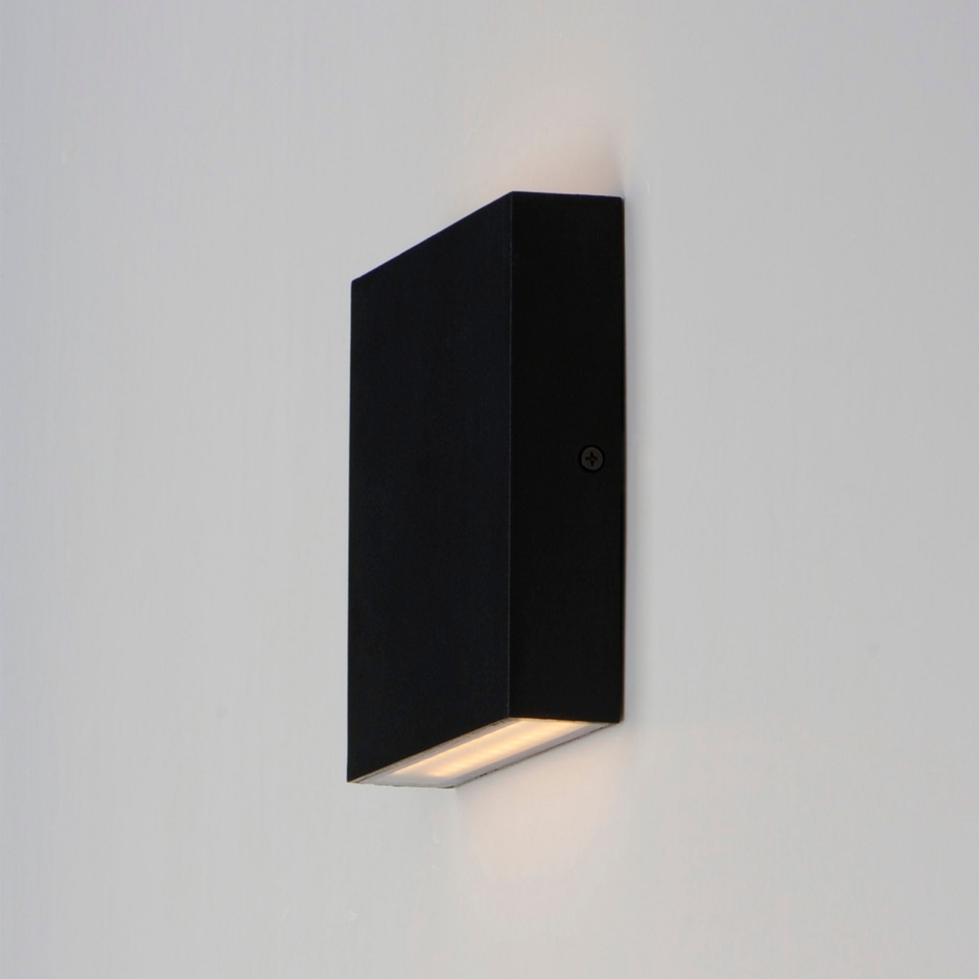 Brik 6" LED Outdoor Wall Sconce, 120V, Black Finish