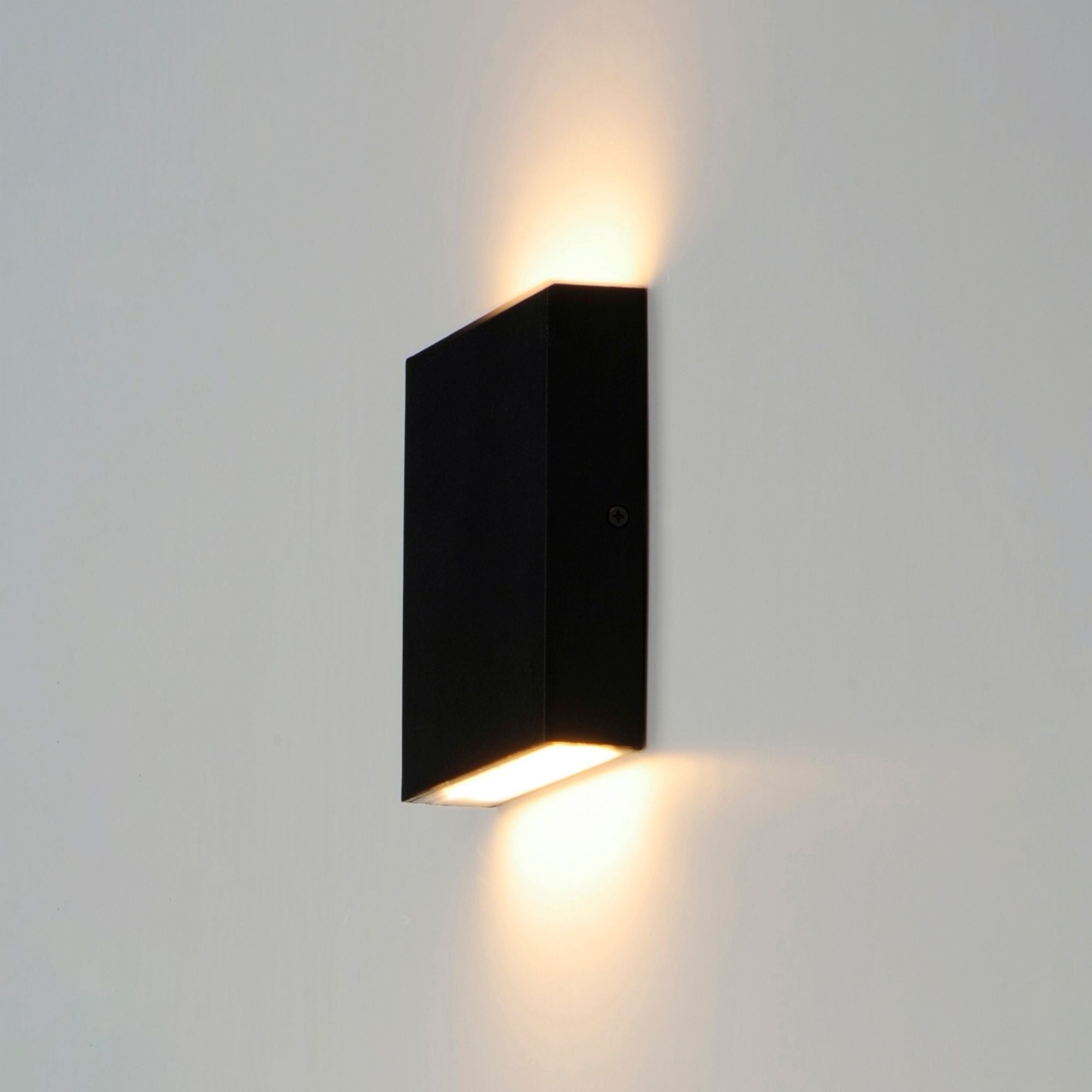 Brik 6" LED Outdoor Wall Sconce, 120V, Black Finish