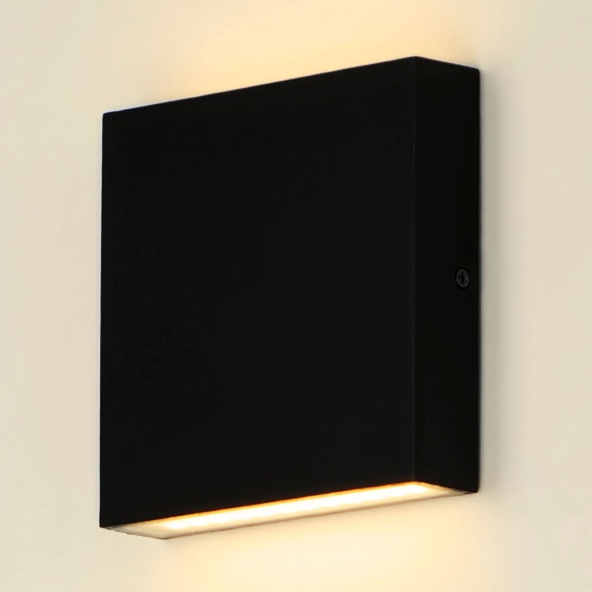 Brik 6" LED Outdoor Wall Sconce, 120V, Black Finish