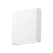 Brik 6" LED Outdoor Wall Sconce, 120V, White Finish