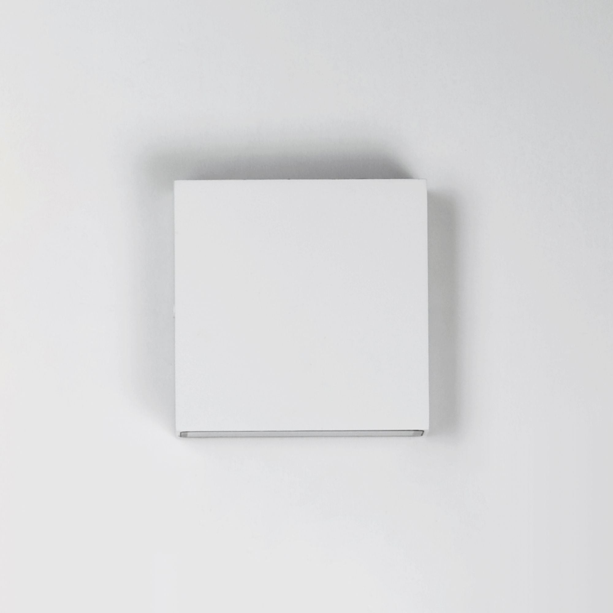 Brik 6" LED Outdoor Wall Sconce, 120V, White Finish