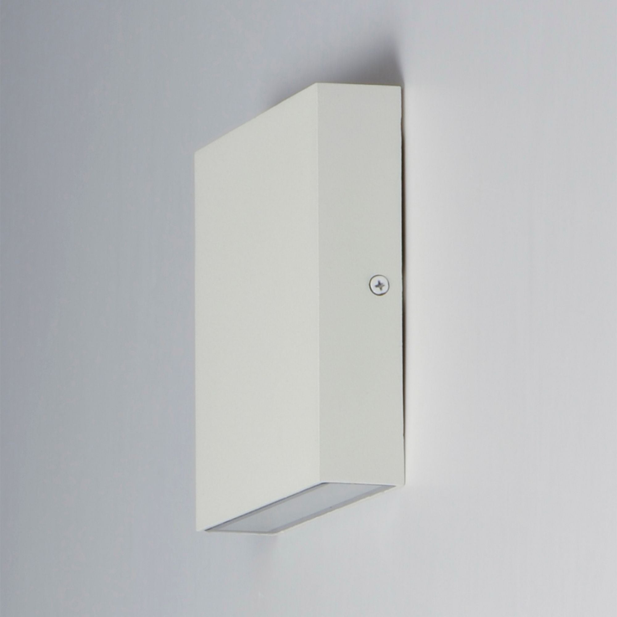 Brik 6" LED Outdoor Wall Sconce, 120V, White Finish