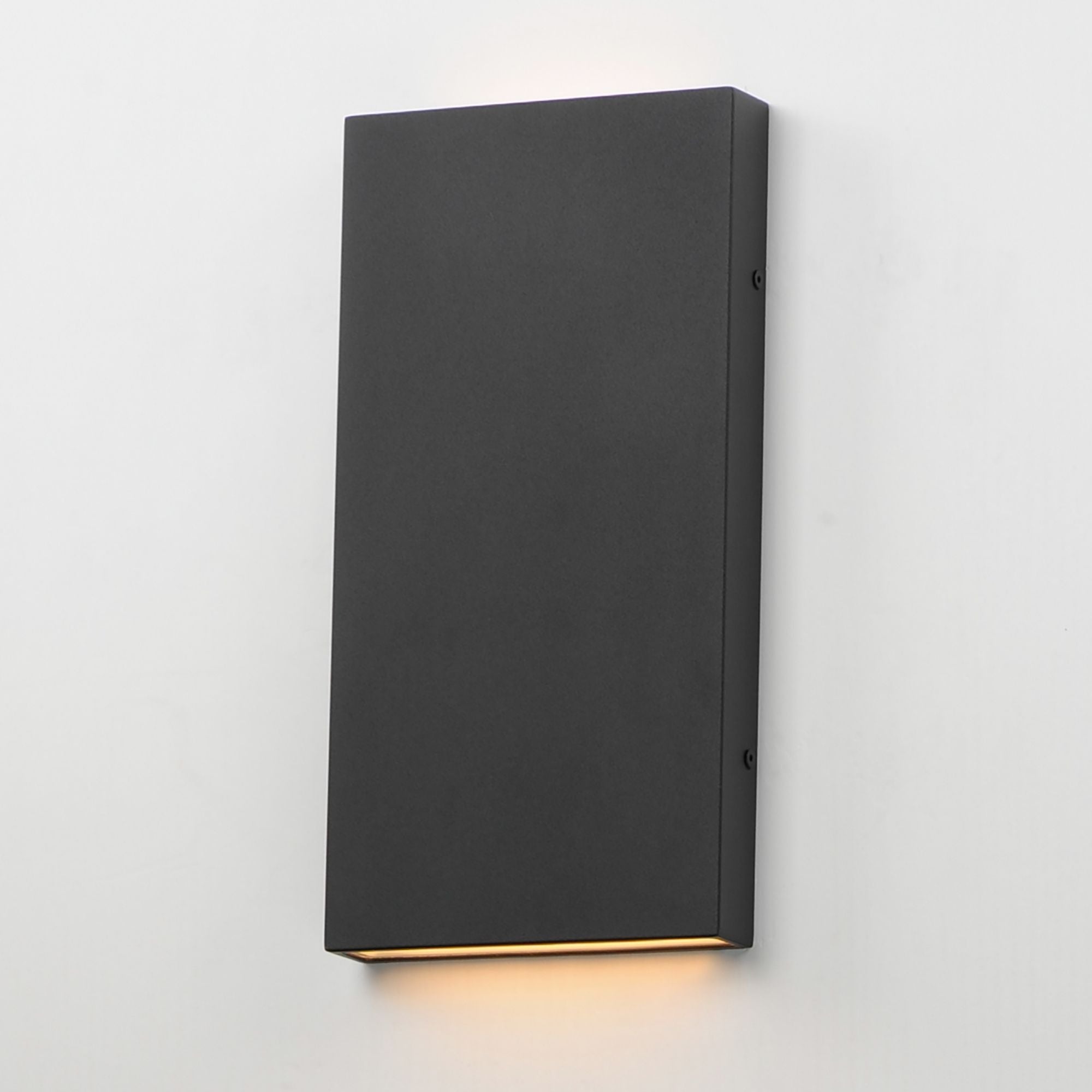 Brik 14" LED Outdoor Wall Sconce, 120-277V, Black Finish
