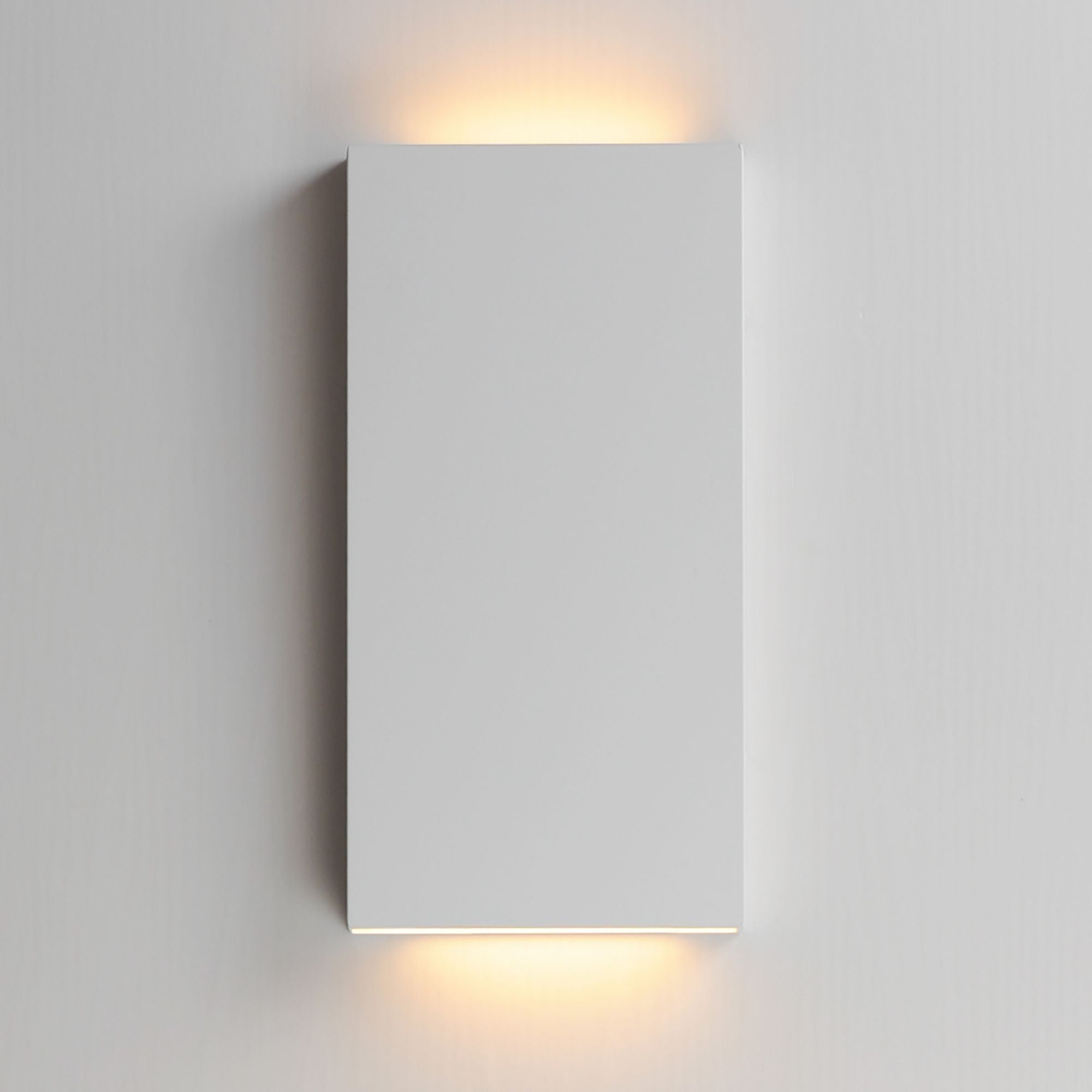 Brik 14" LED Outdoor Wall Sconce, 120-277V, White Finish