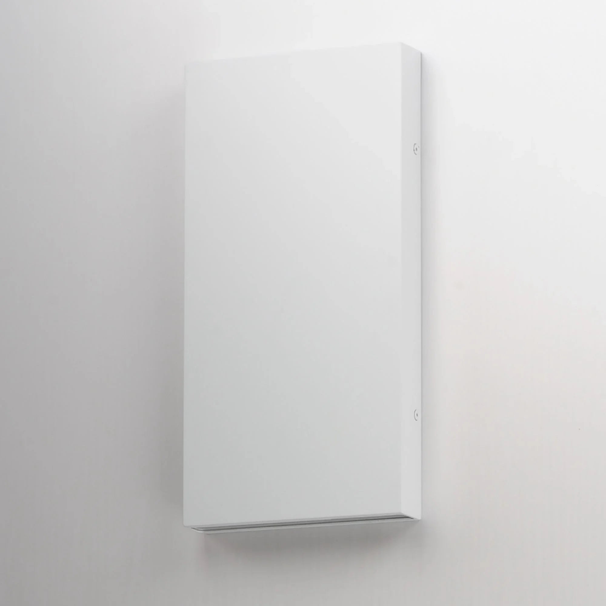 Brik 14" LED Outdoor Wall Sconce, 120-277V, White Finish