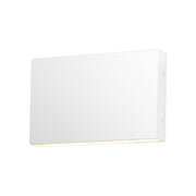 Brik 12" LED Outdoor Wall Sconce, 120-277V, White Finish