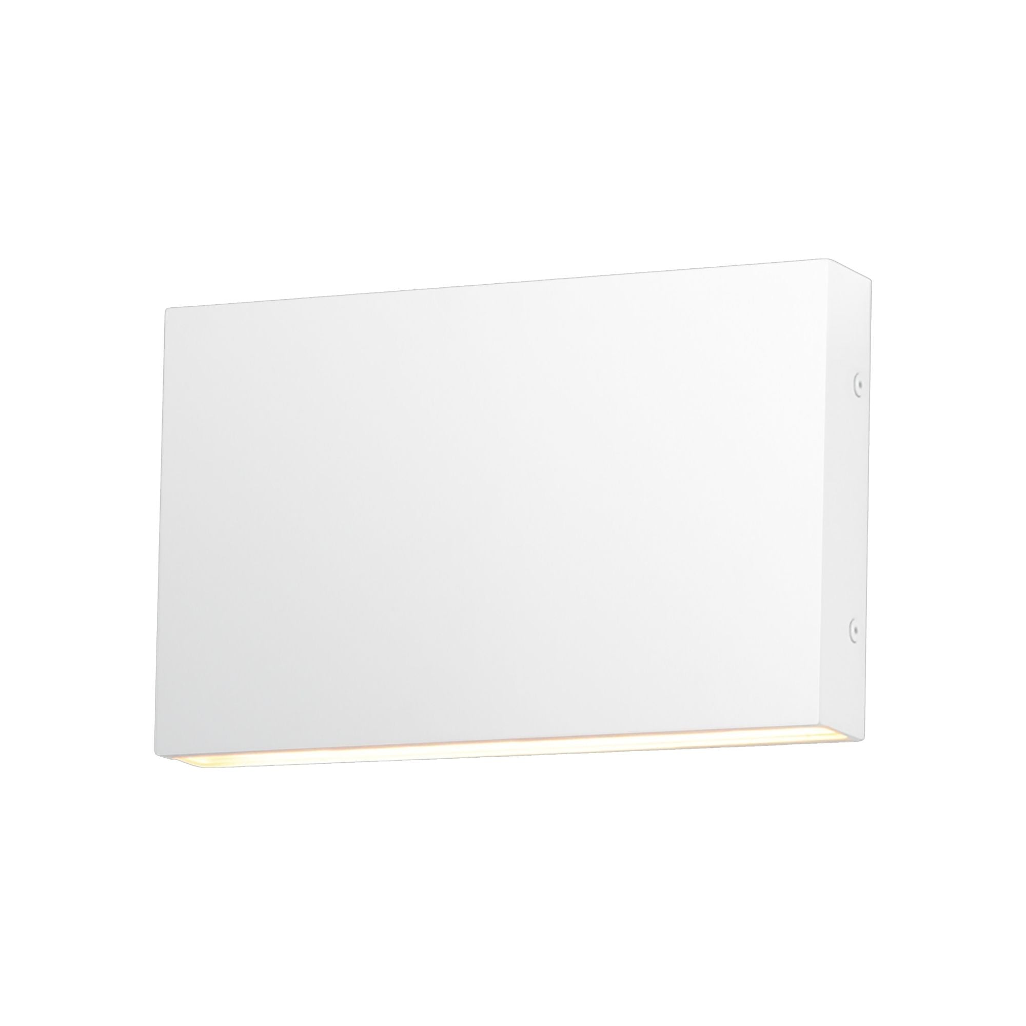 Brik 12" LED Outdoor Wall Sconce, 120-277V, White Finish