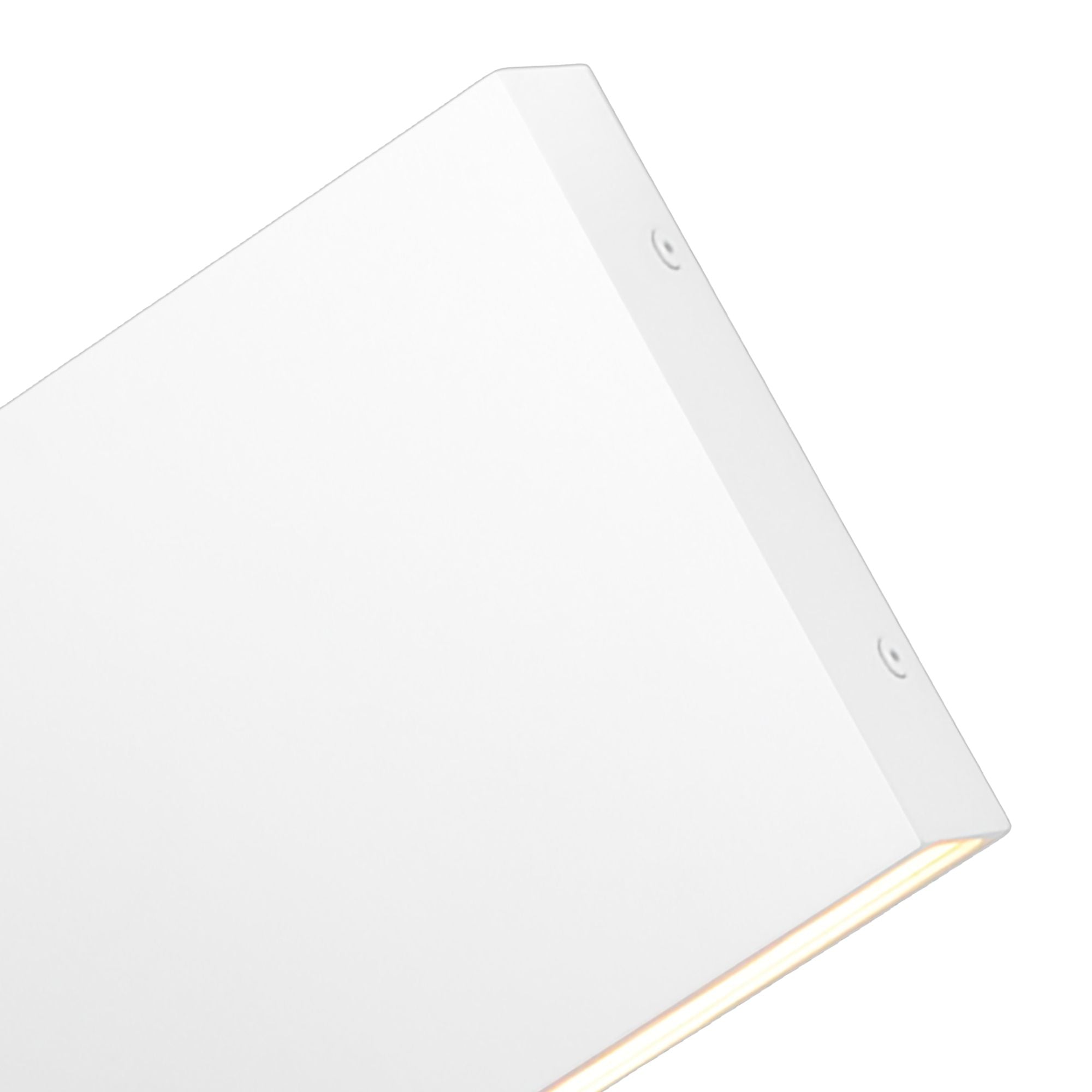 Brik 12" LED Outdoor Wall Sconce, 120-277V, White Finish