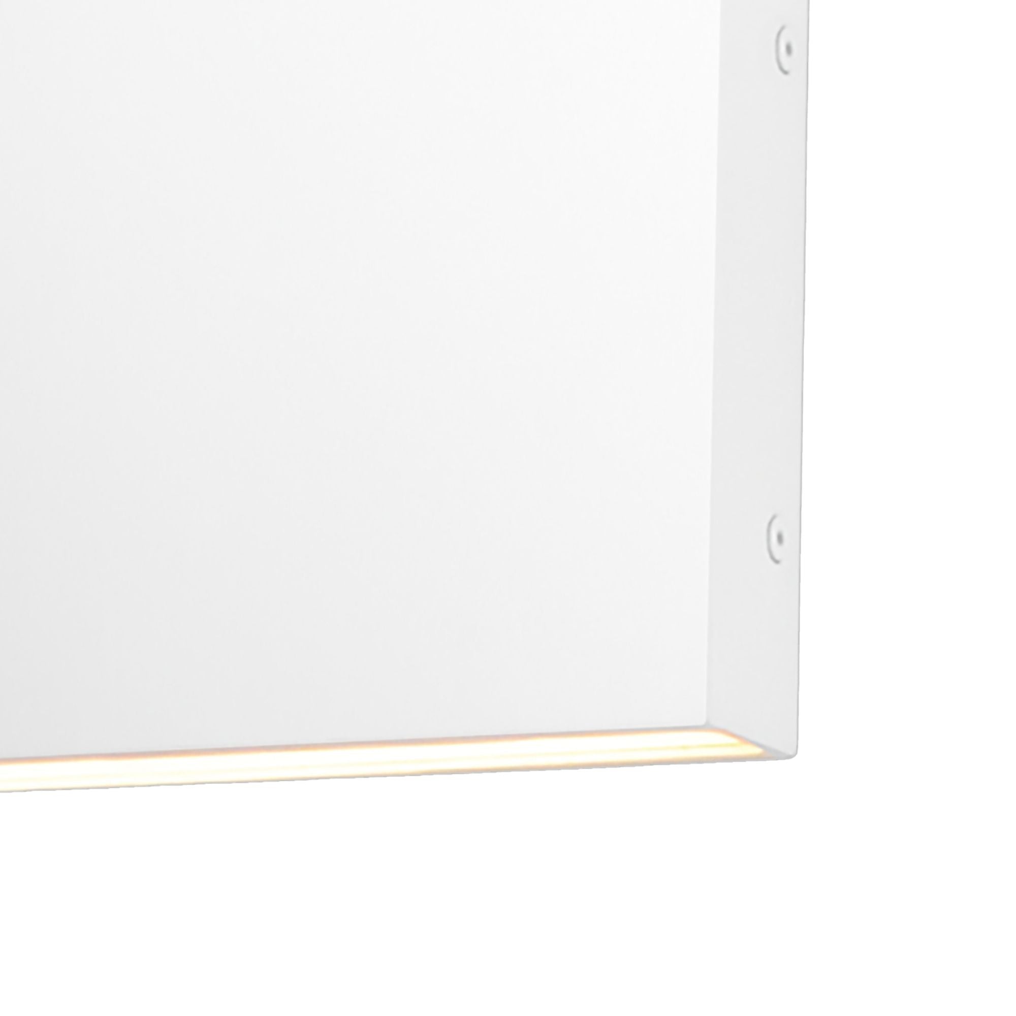 Brik 12" LED Outdoor Wall Sconce, 120-277V, White Finish
