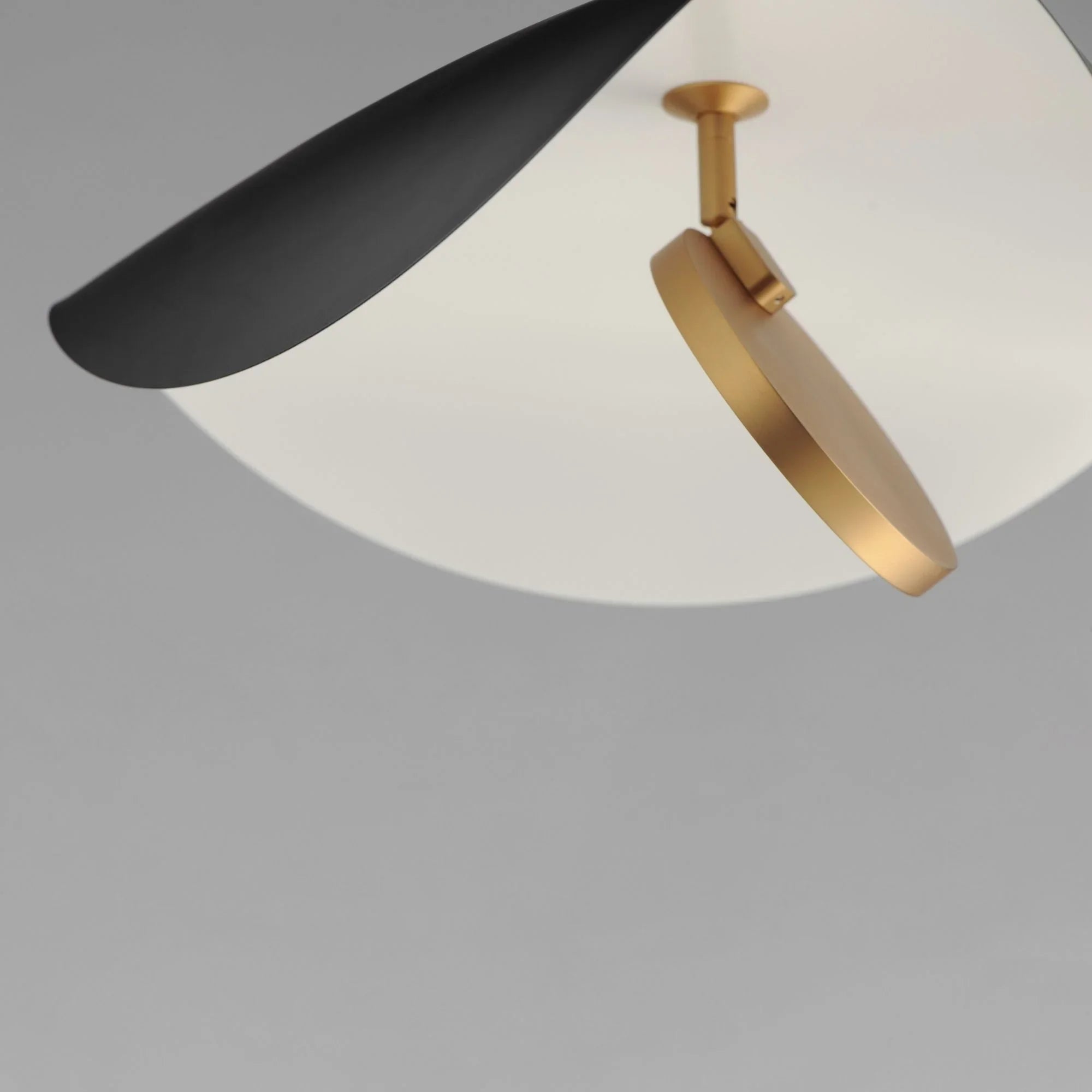 Carmen 16" LED Pendant, Black & Gold Finish