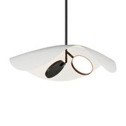 Carmen 24" 2-Light LED Pendant, Black Finish