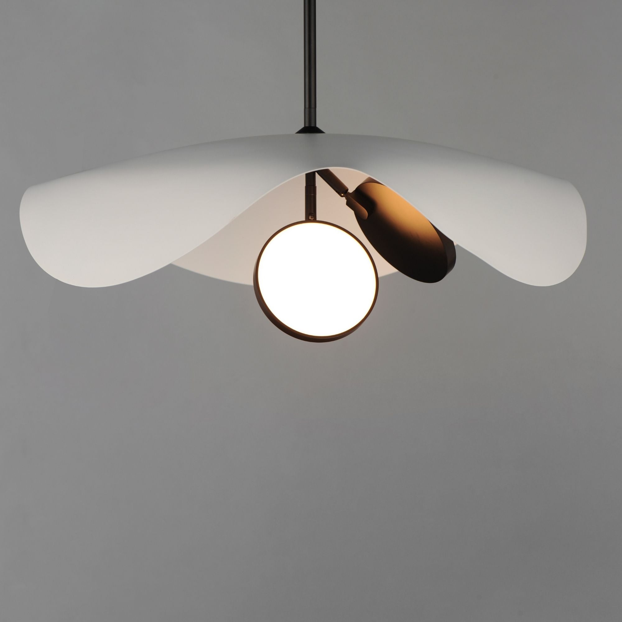 Carmen 24" 2-Light LED Pendant, Black Finish