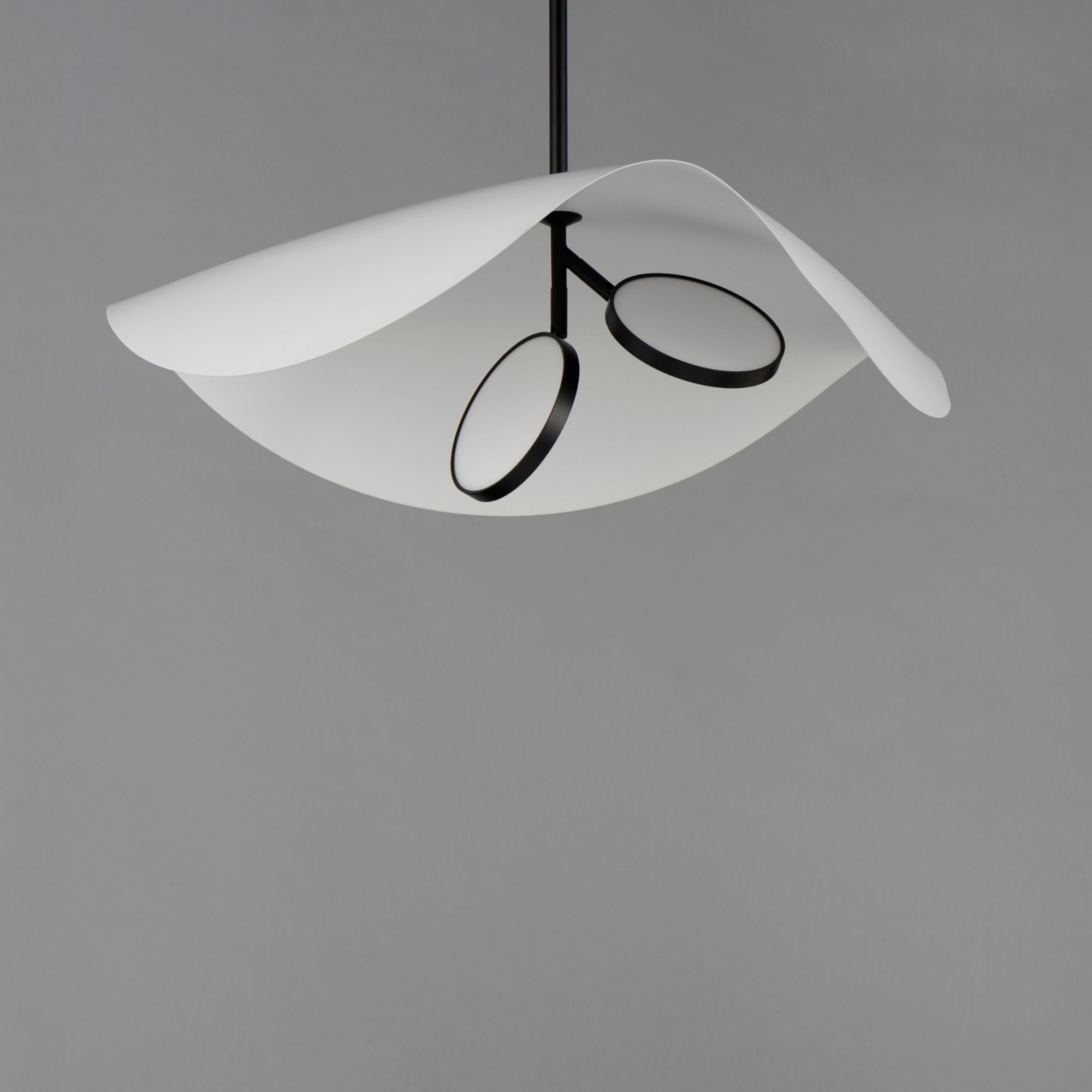 Carmen 24" 2-Light LED Pendant, Black Finish
