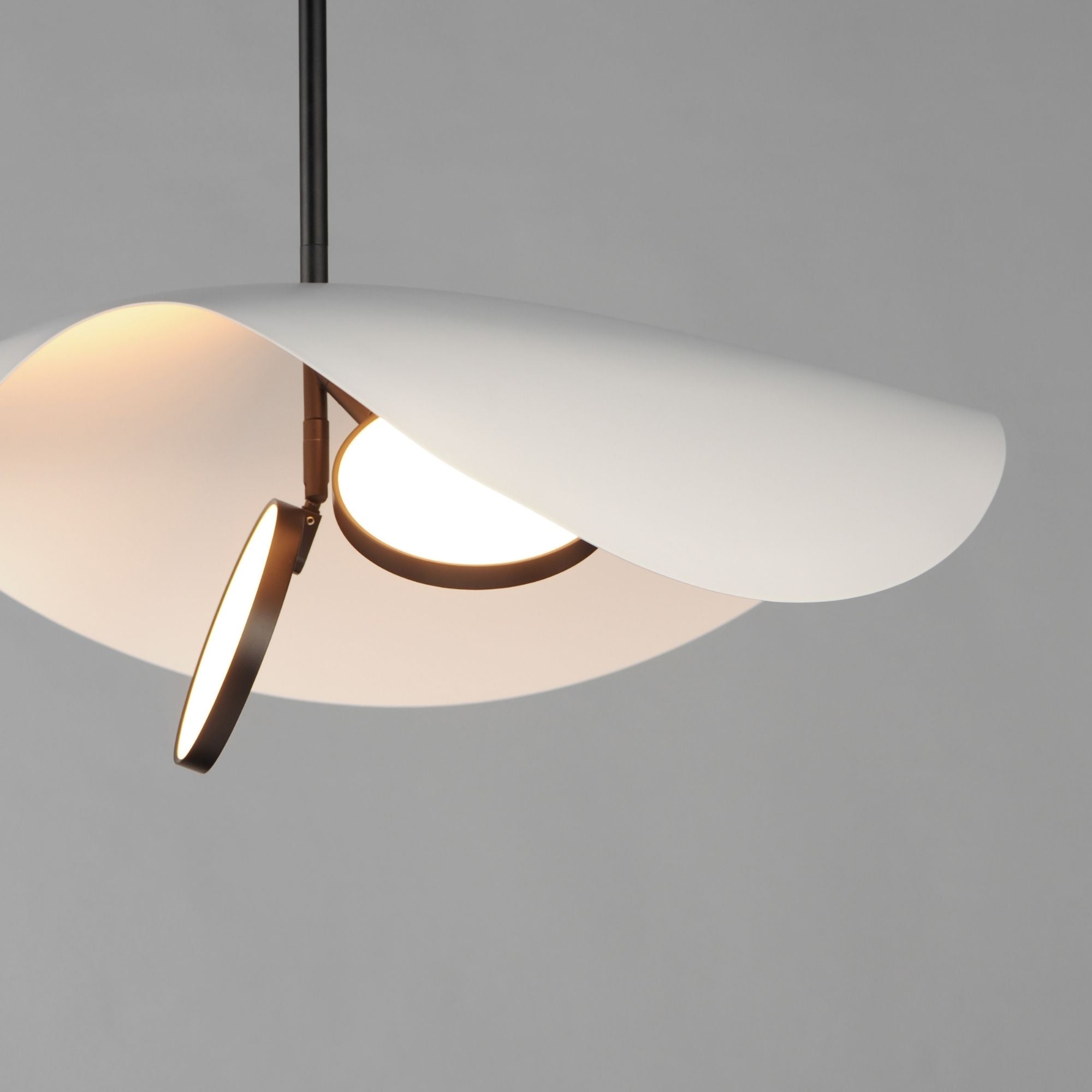 Carmen 24" 2-Light LED Pendant, Black Finish