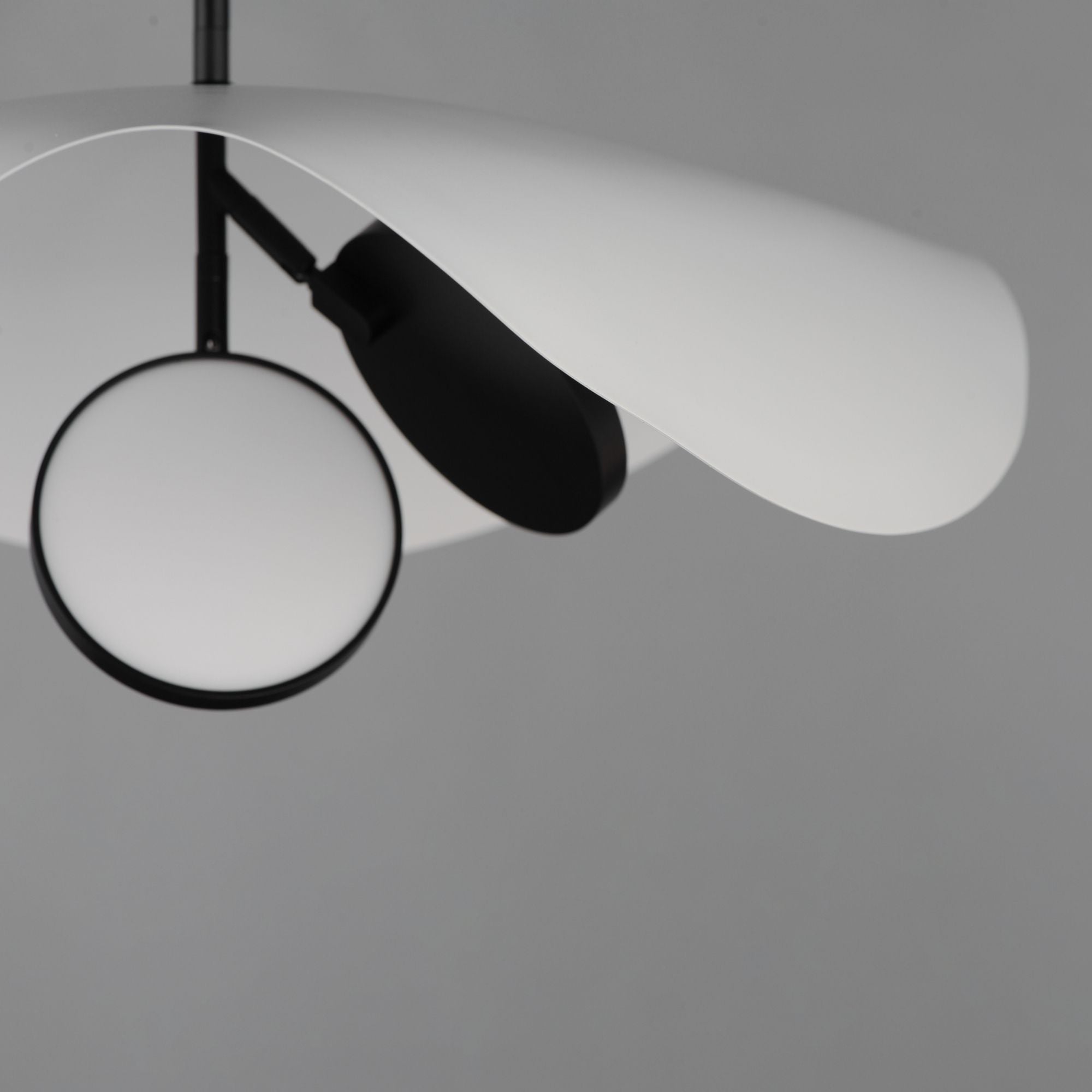 Carmen 24" 2-Light LED Pendant, Black Finish