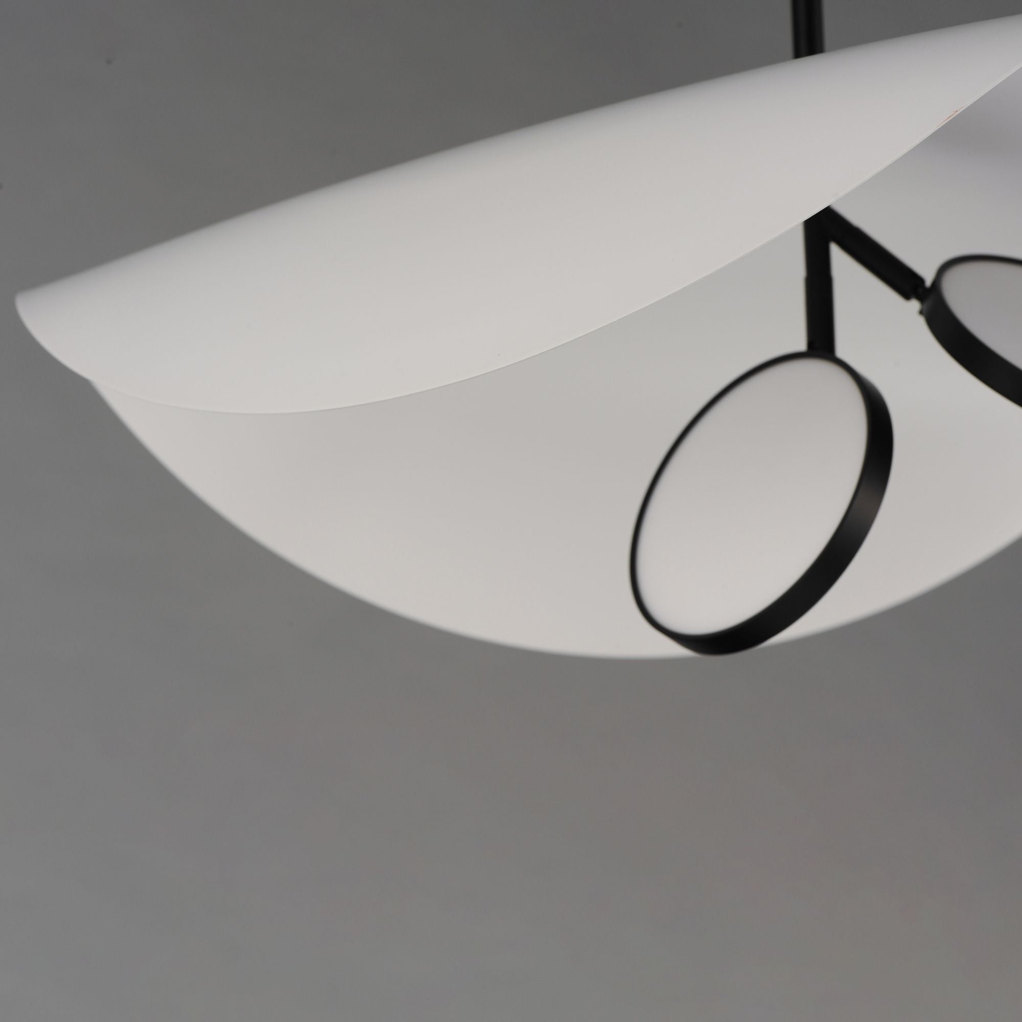 Carmen 24" 2-Light LED Pendant, Black Finish