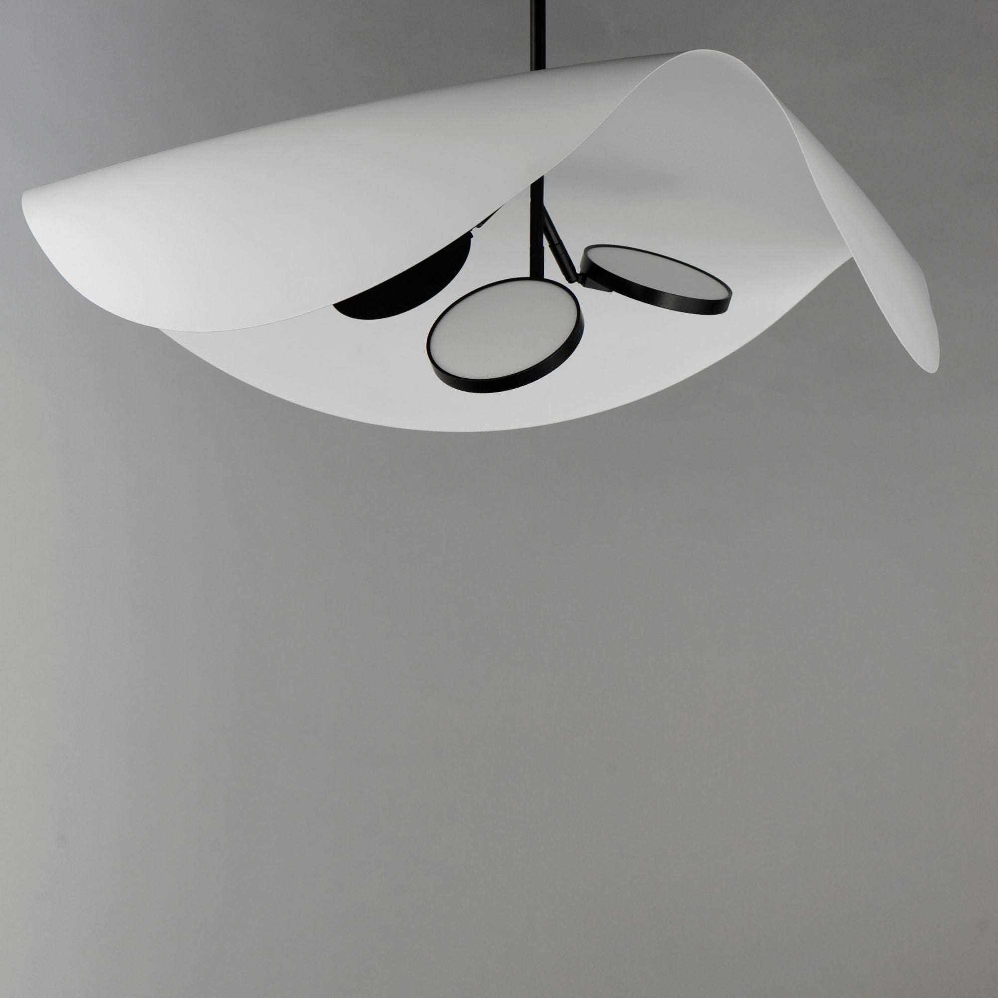 Carmen 32" 3-Light LED Pendant, Black Finish