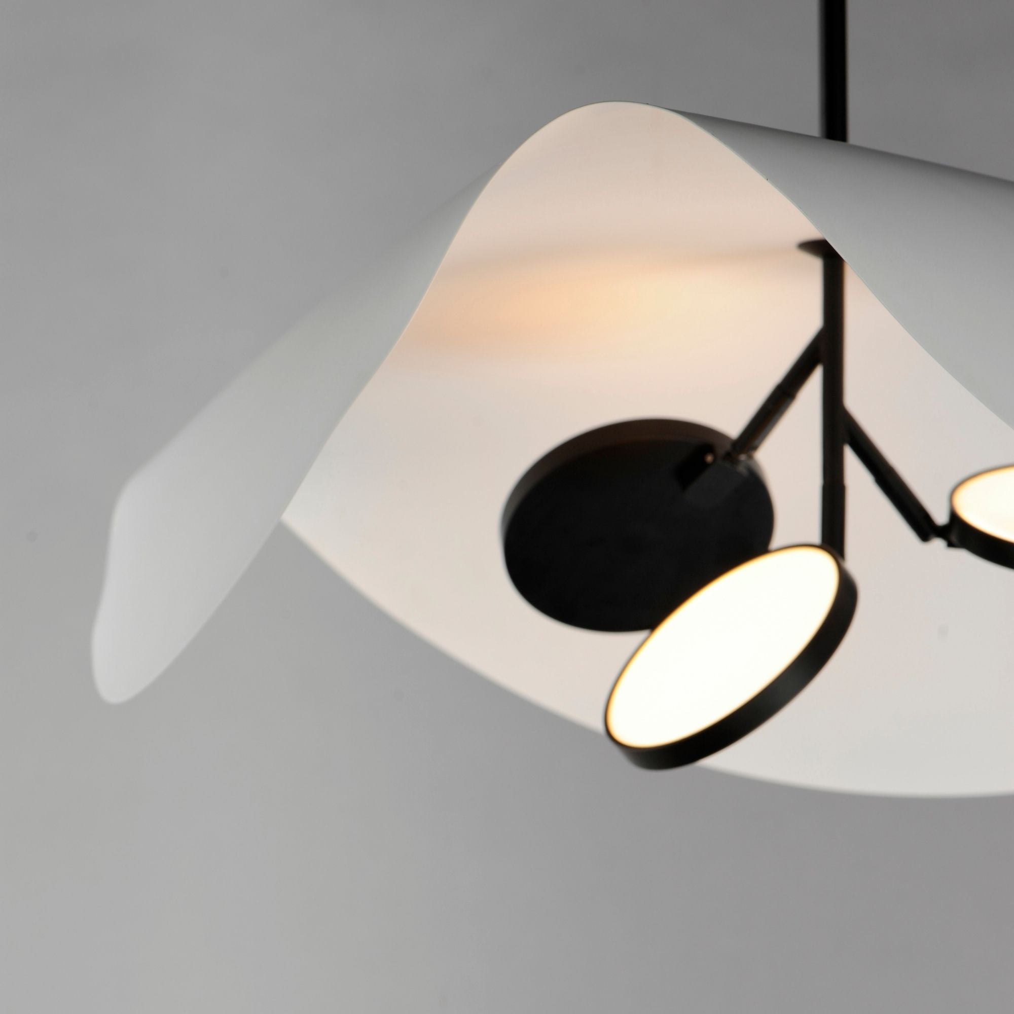 Carmen 32" 3-Light LED Pendant, Black Finish
