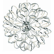 Chaos 40" LED Pendant, Polished Chrome Finish