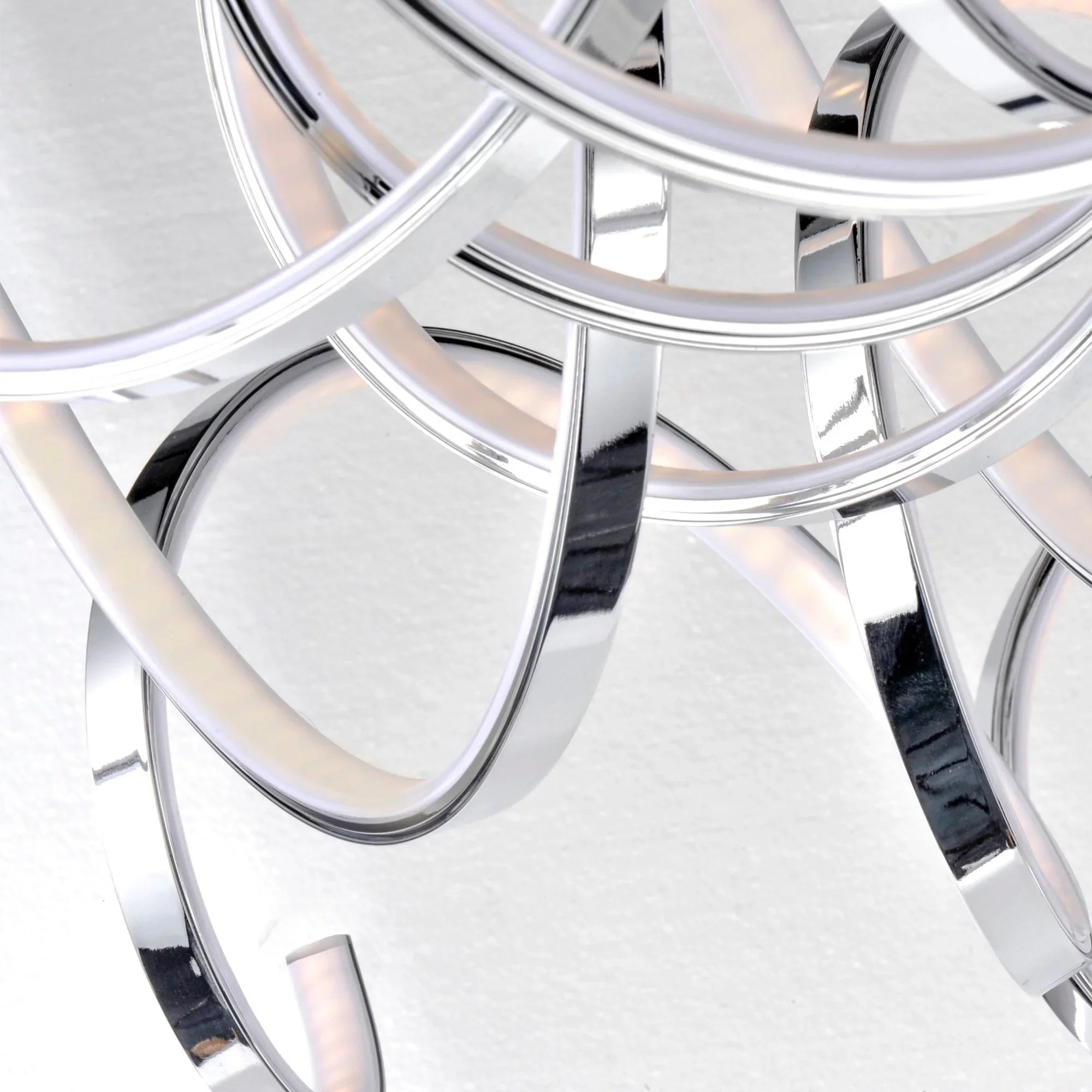 Chaos 29" LED Pendant, Polished Chrome Finish