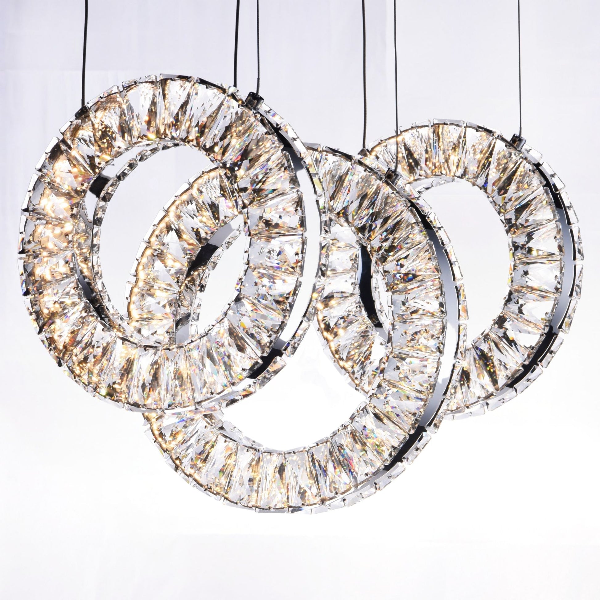 ET2 Lighting - Charm 21" 3-Light LED Linear Pendant, Polished Chrome Finish | Bees Lighting