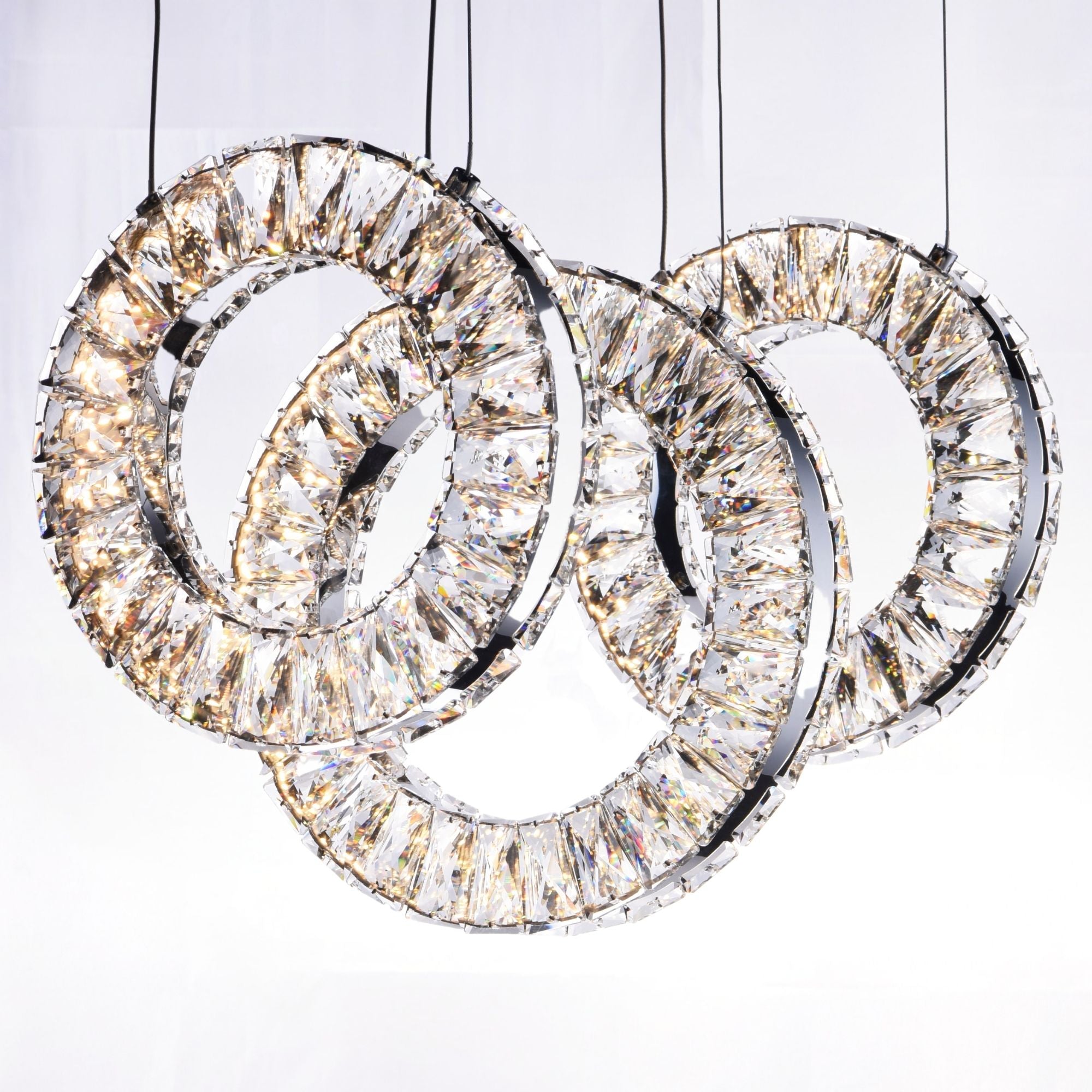 ET2 Lighting - Charm 21" 3-Light LED Linear Pendant, Polished Chrome Finish | Bees Lighting