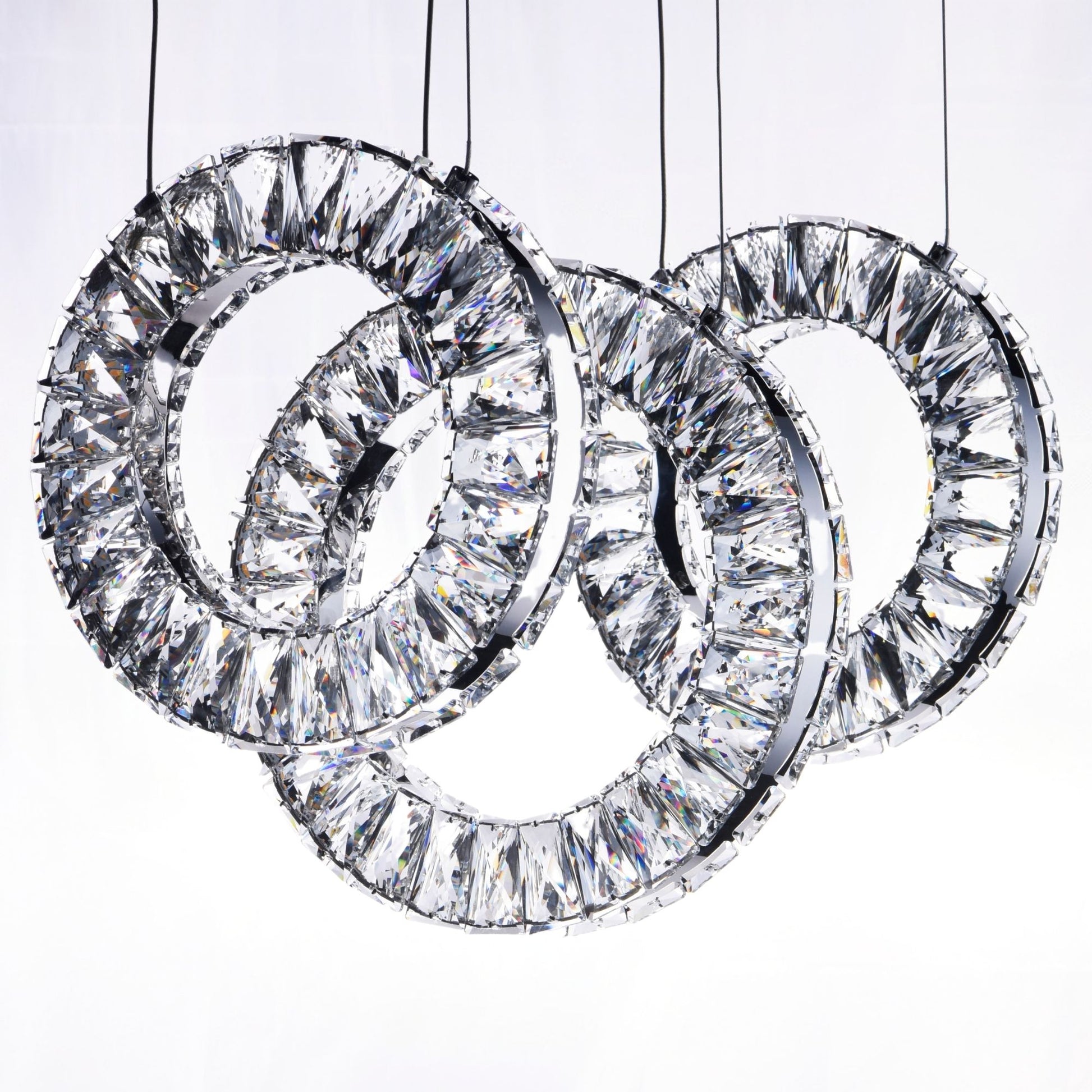 ET2 Lighting - Charm 21" 3-Light LED Linear Pendant, Polished Chrome Finish | Bees Lighting
