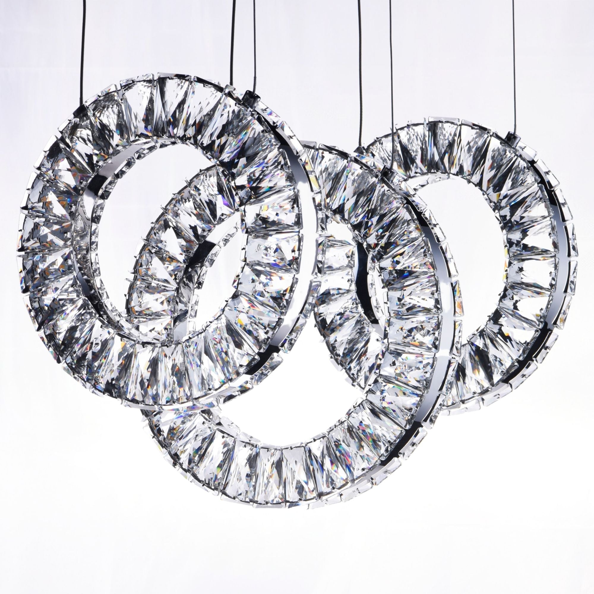 ET2 Lighting - Charm 21" 3-Light LED Linear Pendant, Polished Chrome Finish | Bees Lighting