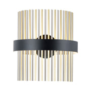 Chimes WiZ 15" LED Wall Sconce, Black, Nickel & Brass Finish