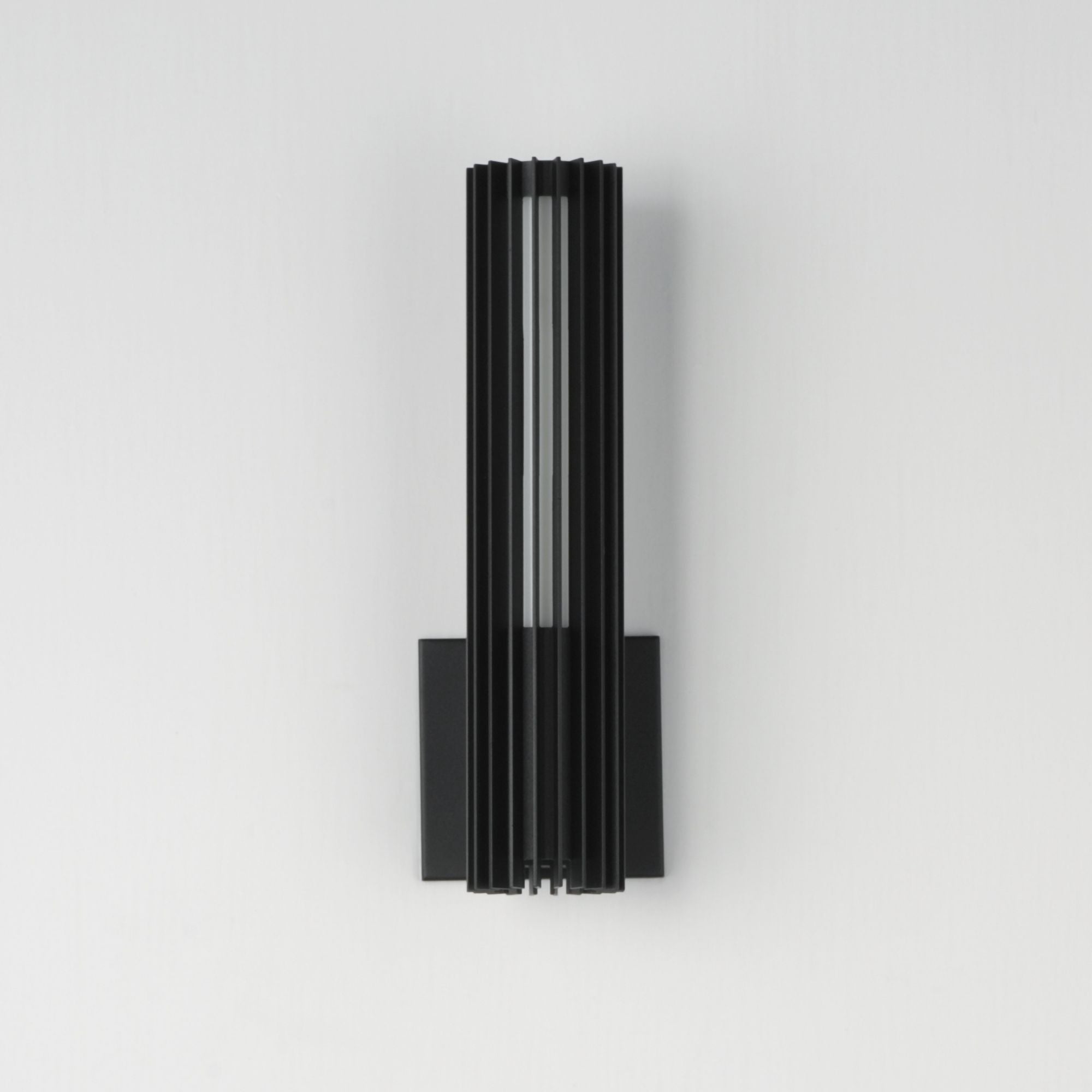 Citadel 15" LED Outdoor Wall Sconce, Black Finish