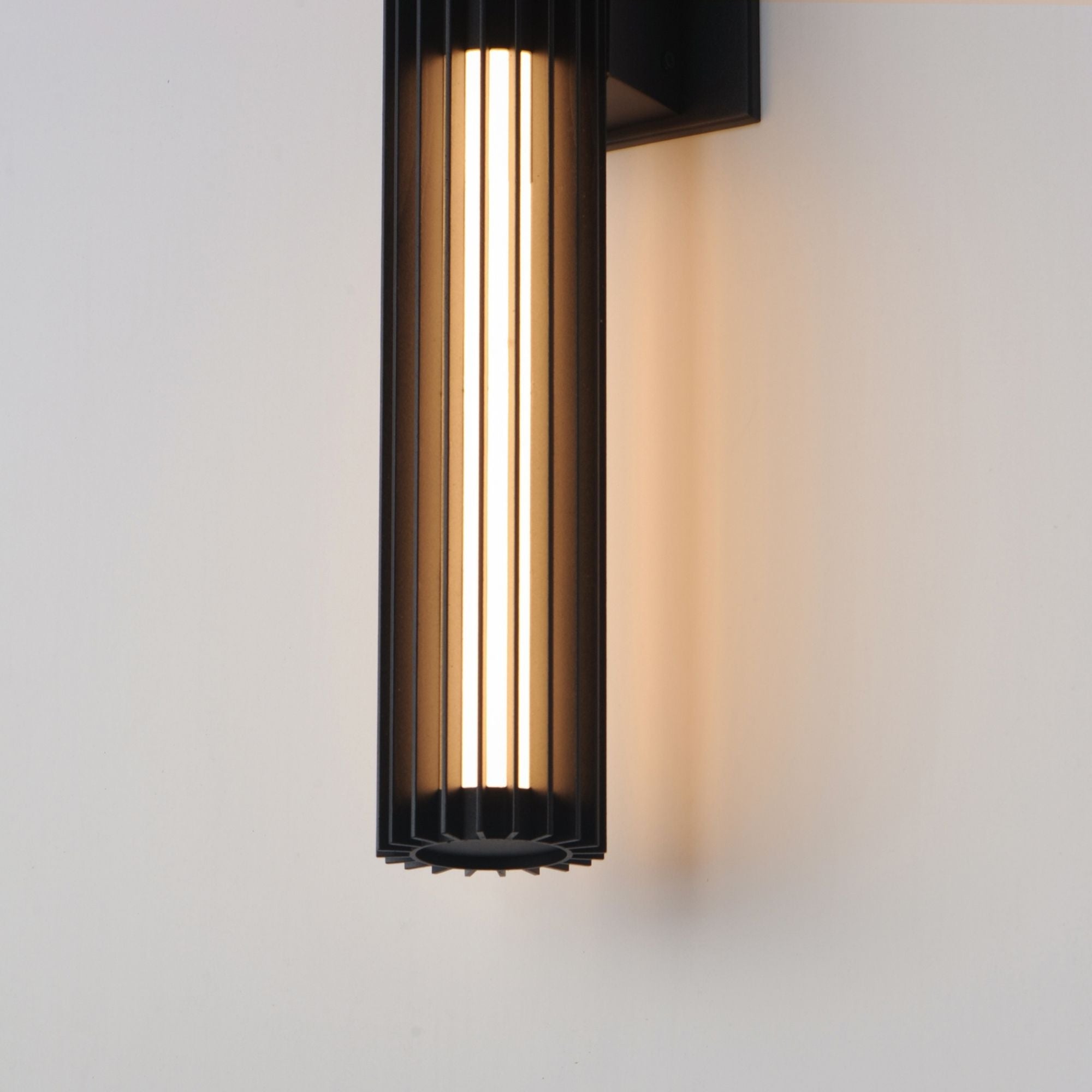 Citadel 24" LED Outdoor Wall Sconce, Black Finish