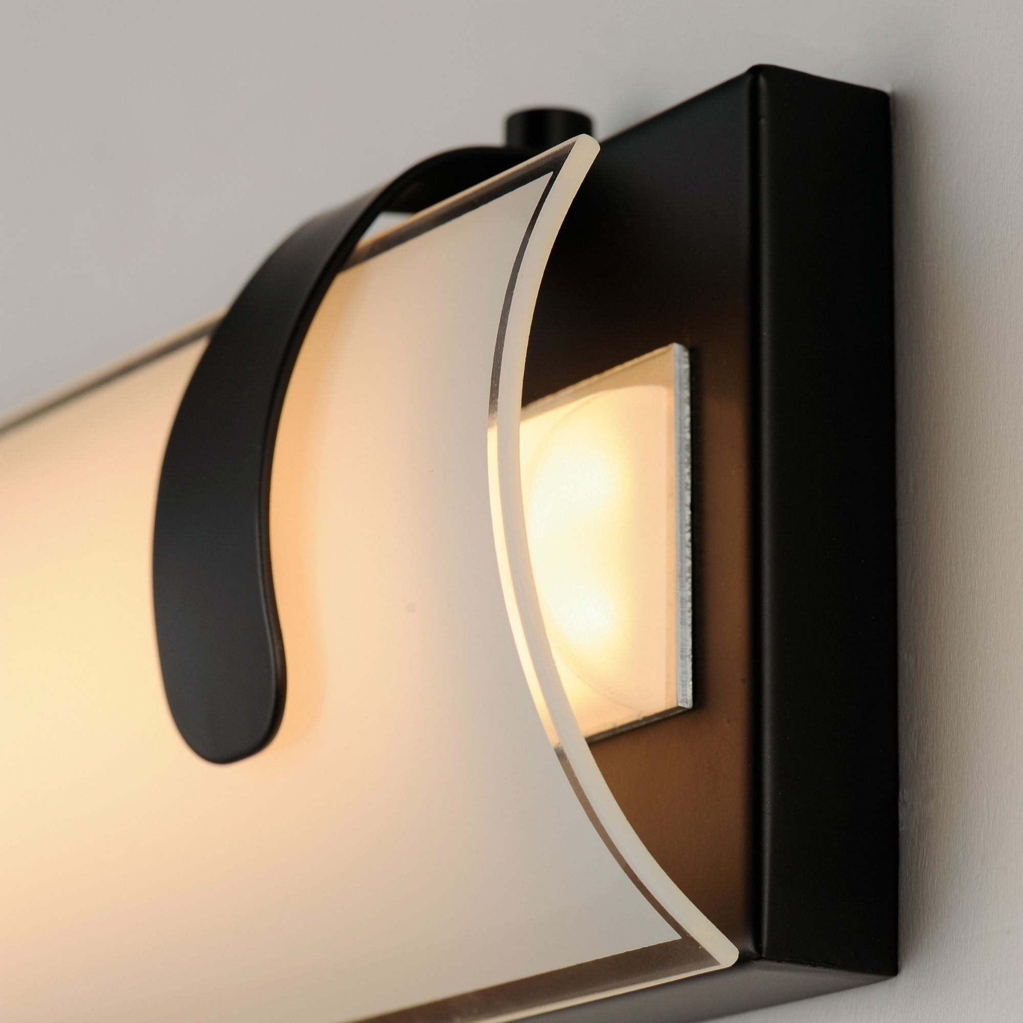 Clutch 13" LED Bath Vanity, Black Finish