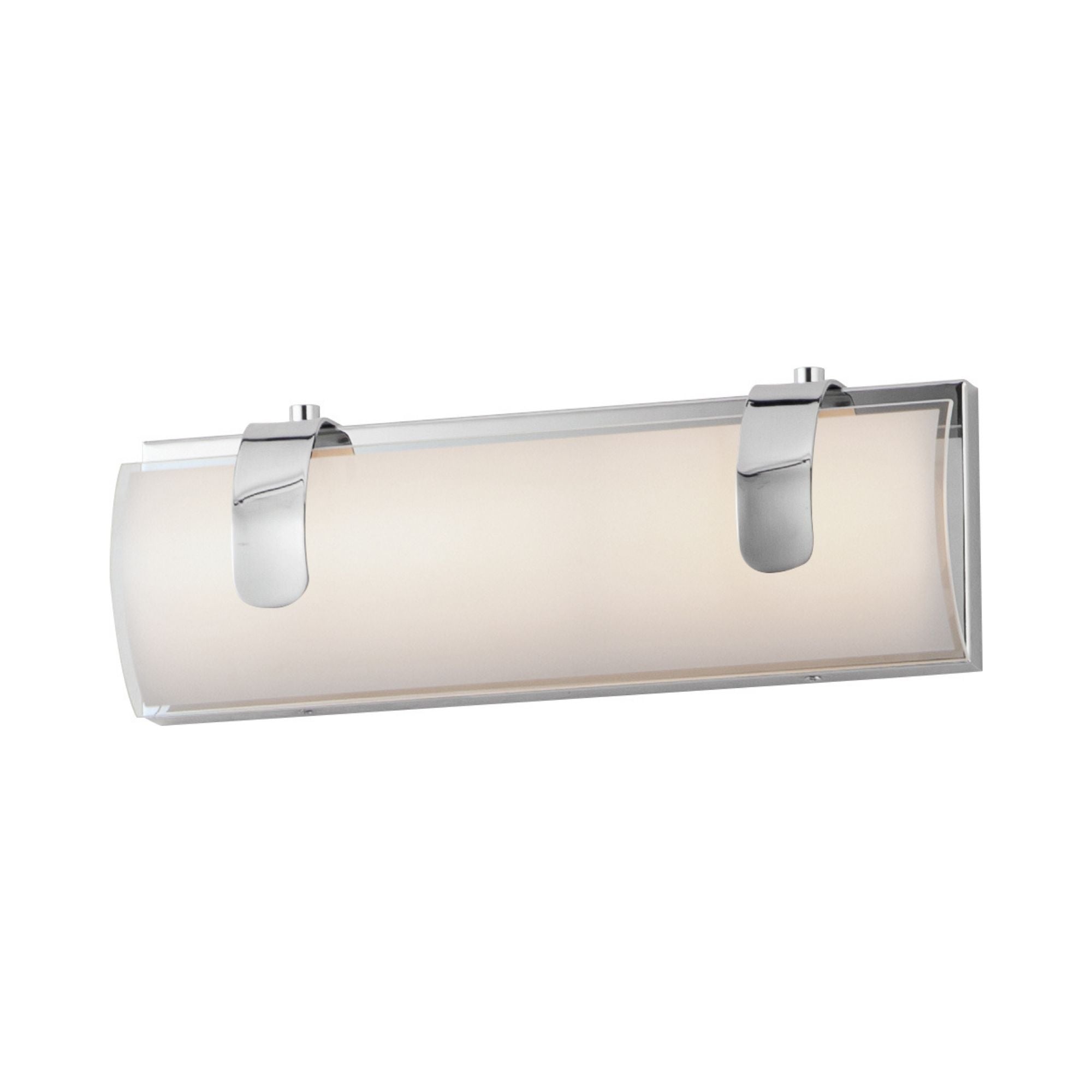 Clutch 13" LED Bath Vanity, Polished Chrome Finish