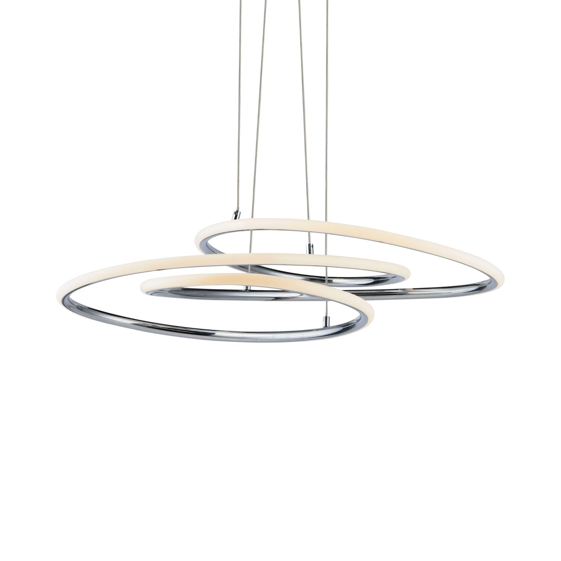ET2 Lighting - Coaster 20" LED Pendant, Polished Chrome Finish | Bees Lighting
