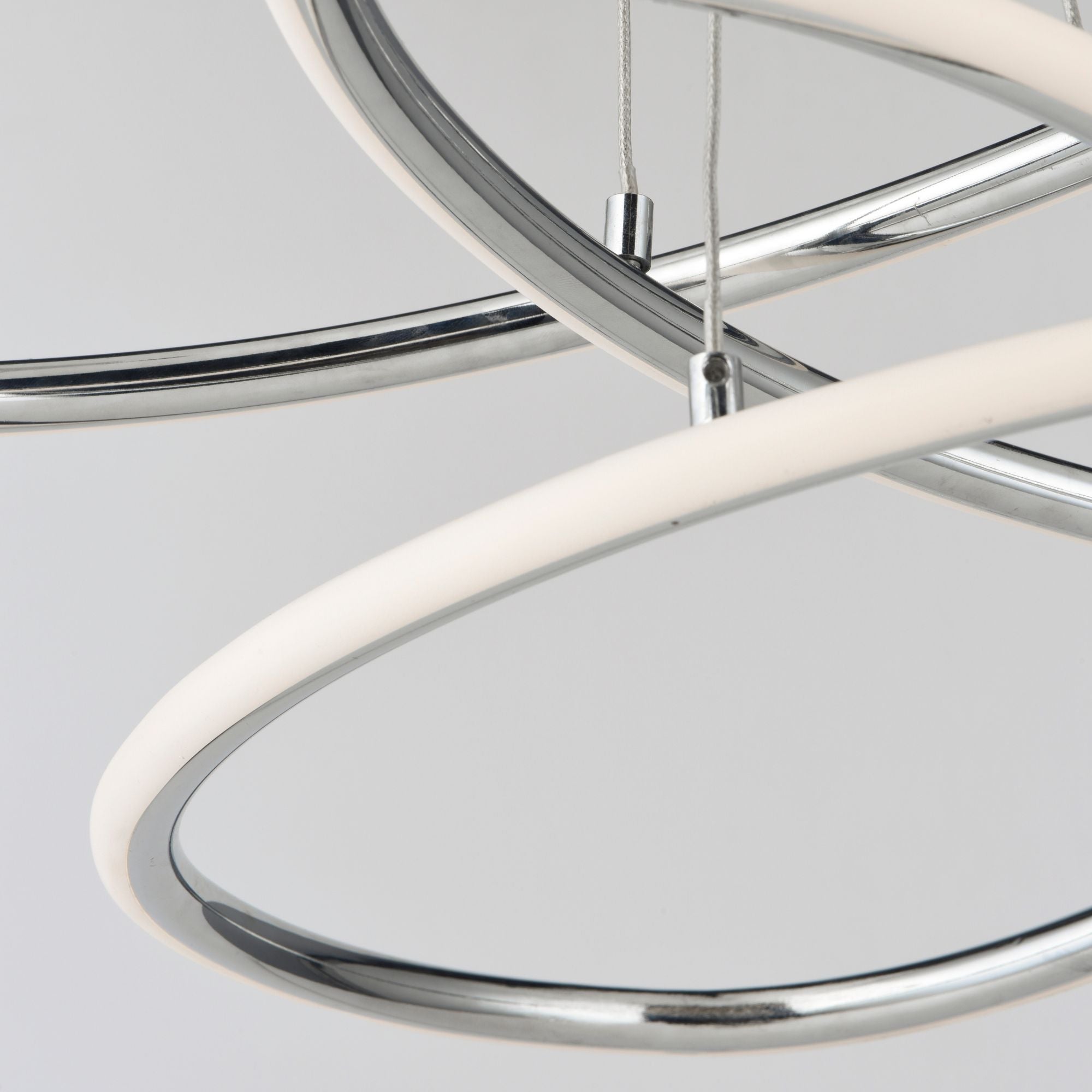 Coaster 20" LED Pendant, Polished Chrome Finish