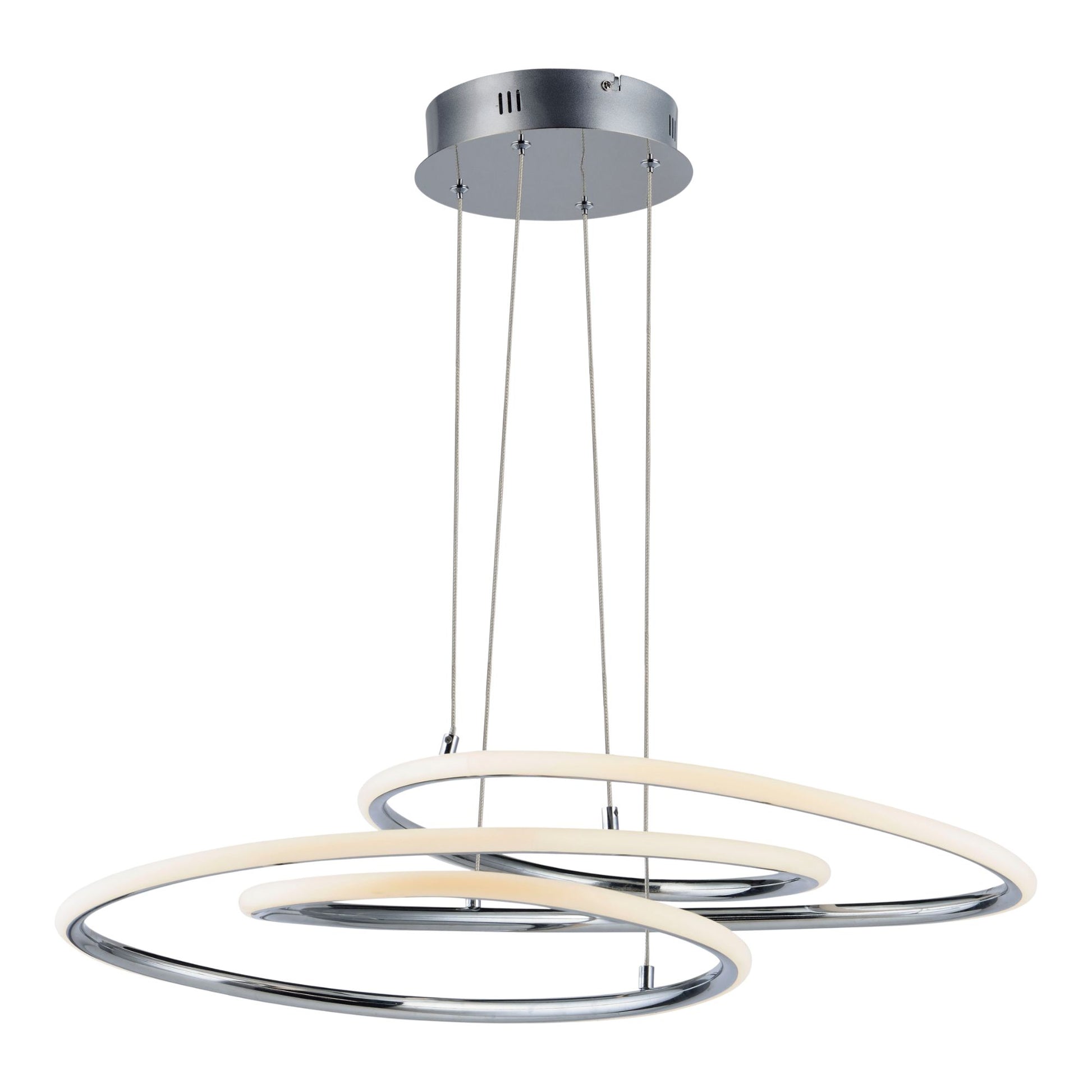 ET2 Lighting - Coaster 20" LED Pendant, Polished Chrome Finish | Bees Lighting