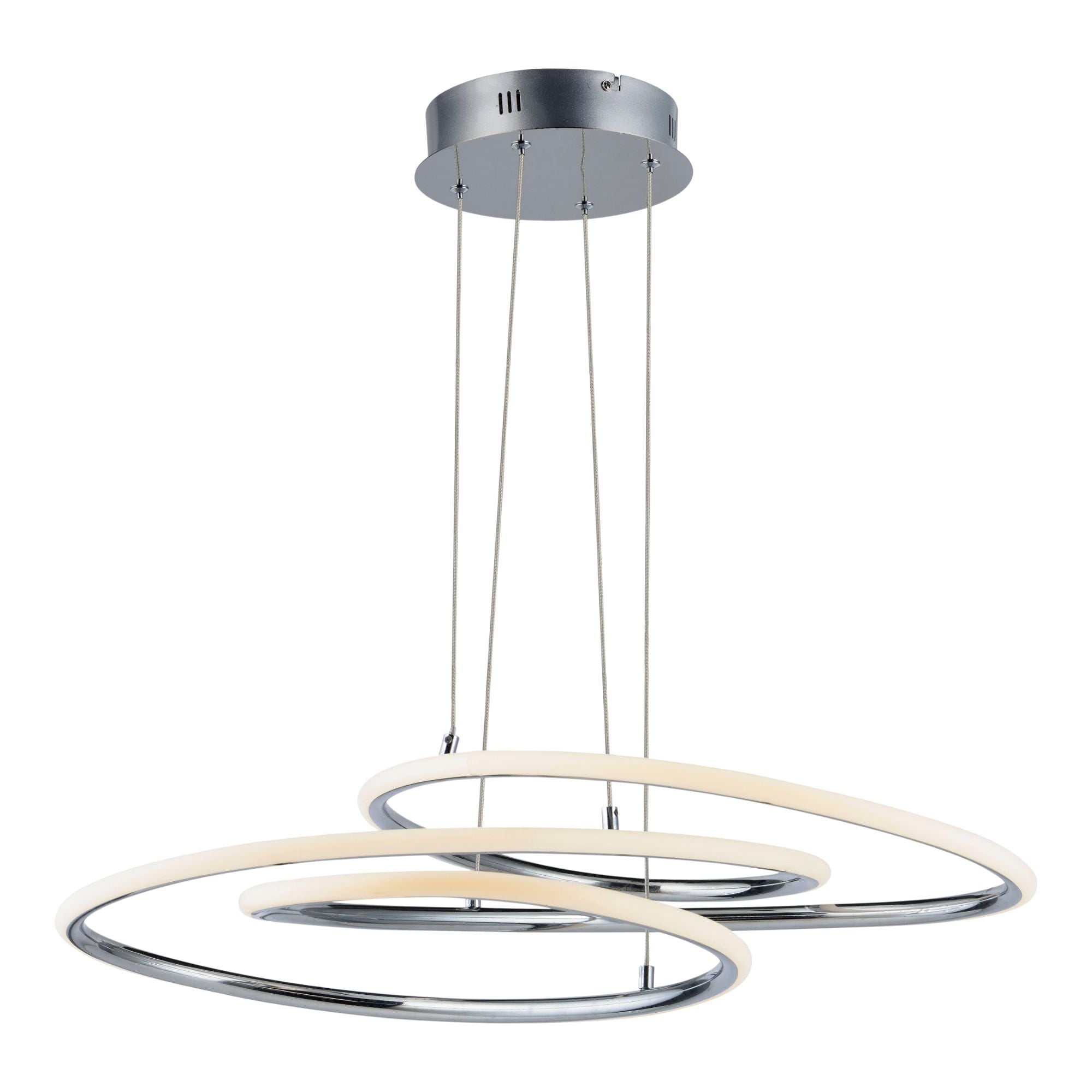 ET2 Lighting - Coaster 20" LED Pendant, Polished Chrome Finish | Bees Lighting