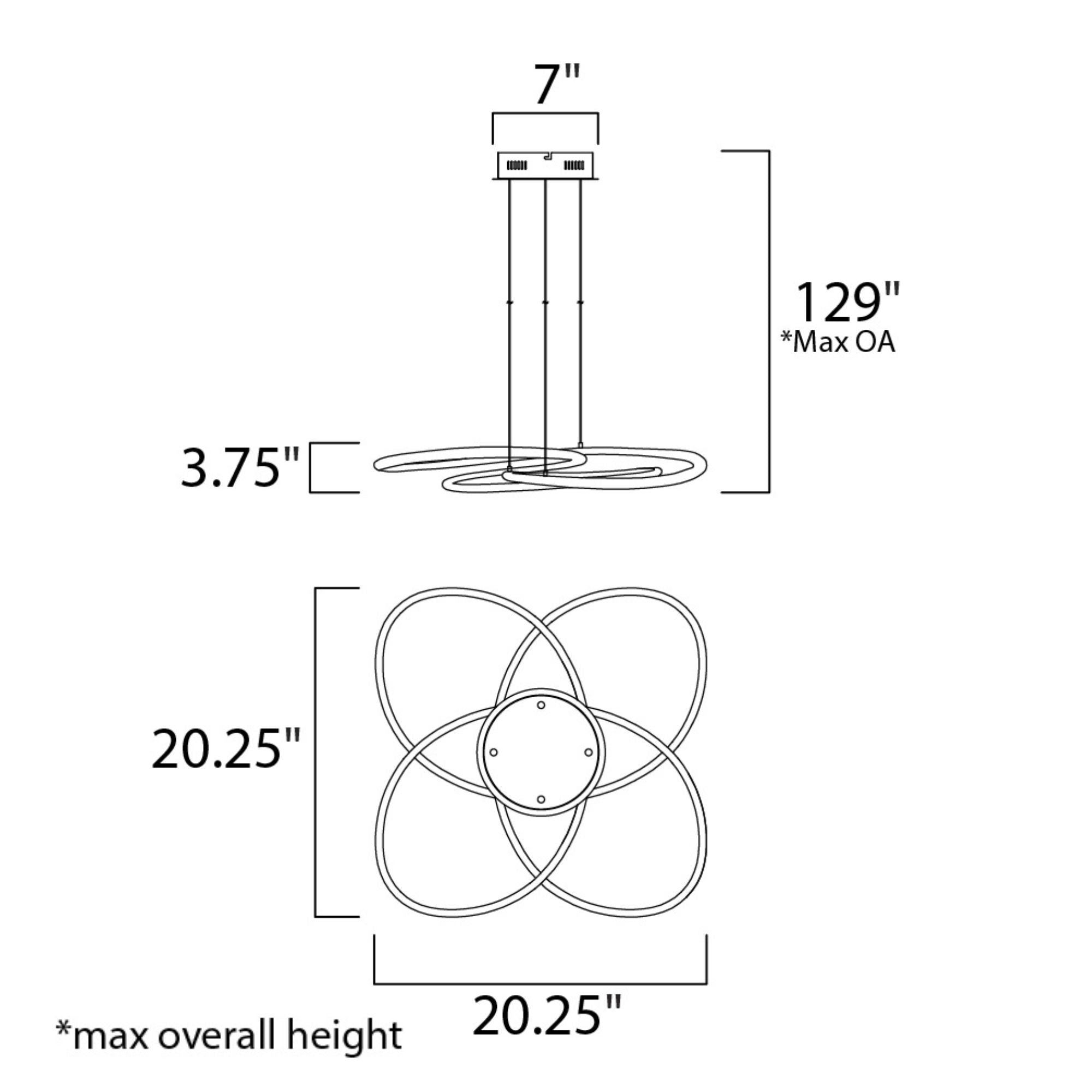 ET2 Lighting - Coaster 20" LED Pendant, Polished Chrome Finish | Bees Lighting